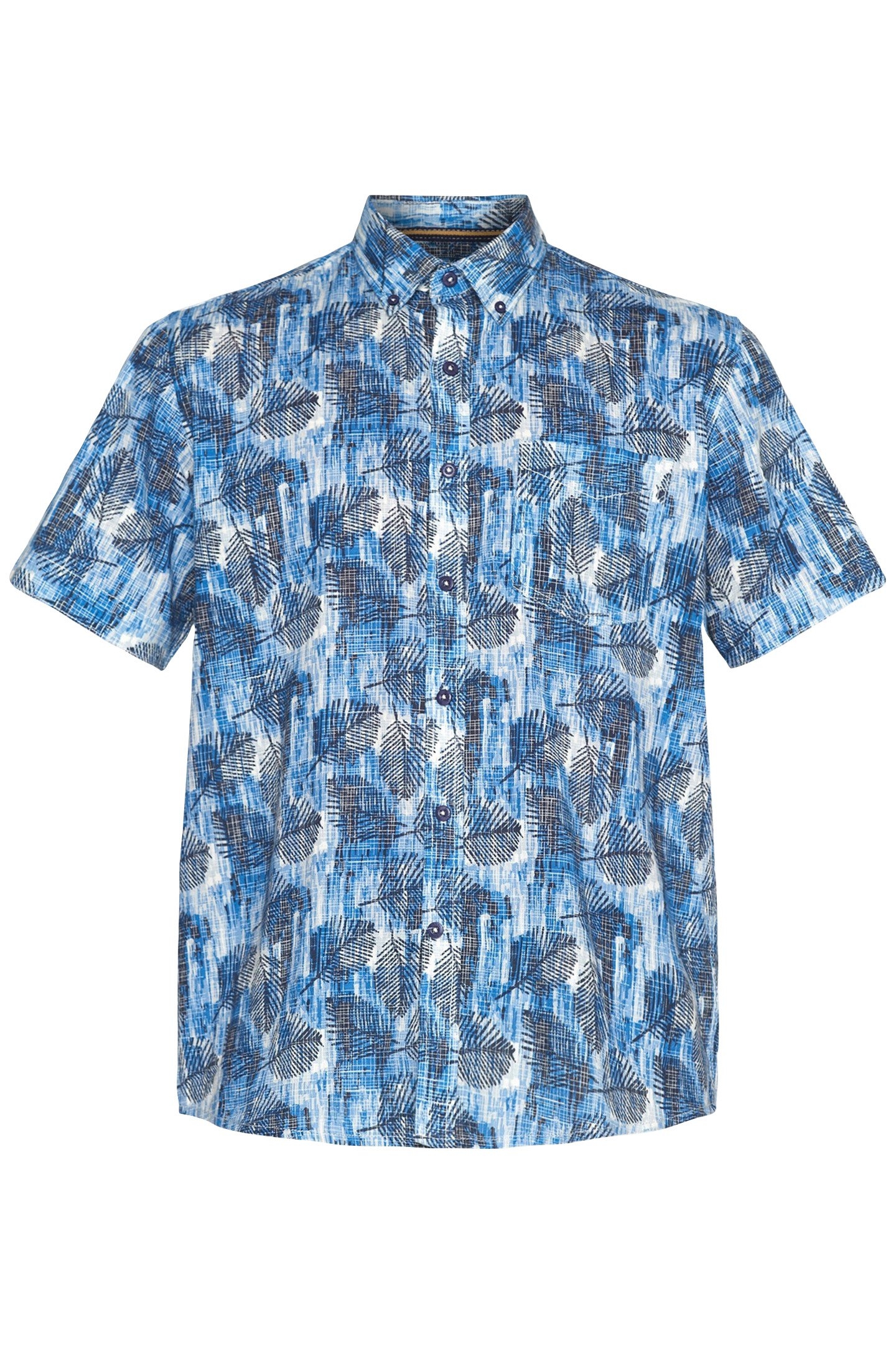 GUNNARSI LEAVE PRINT BLUE CAPTAIN 4