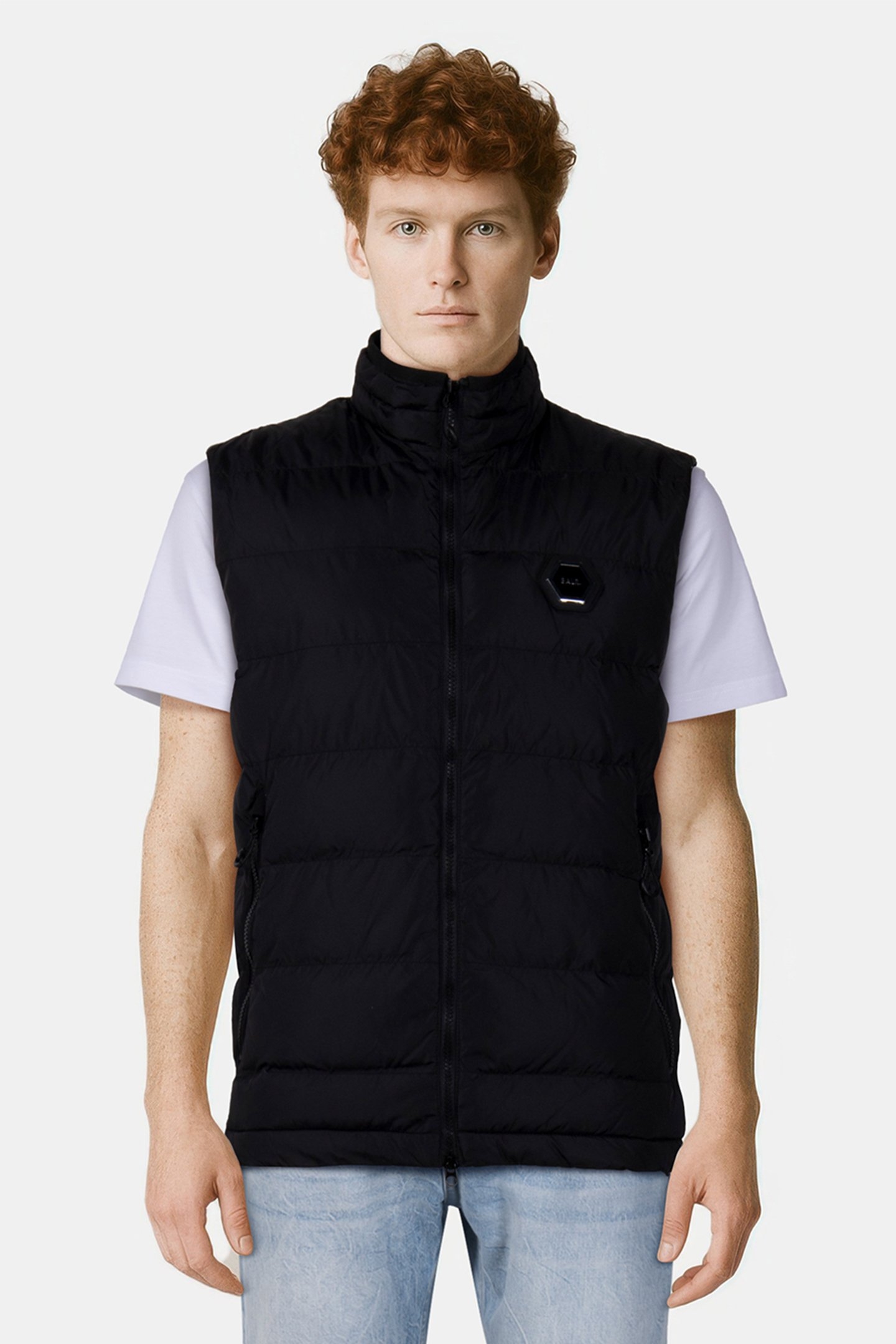 HEXLINE REGULAR FIT BODYWARMER JET BLACK 1