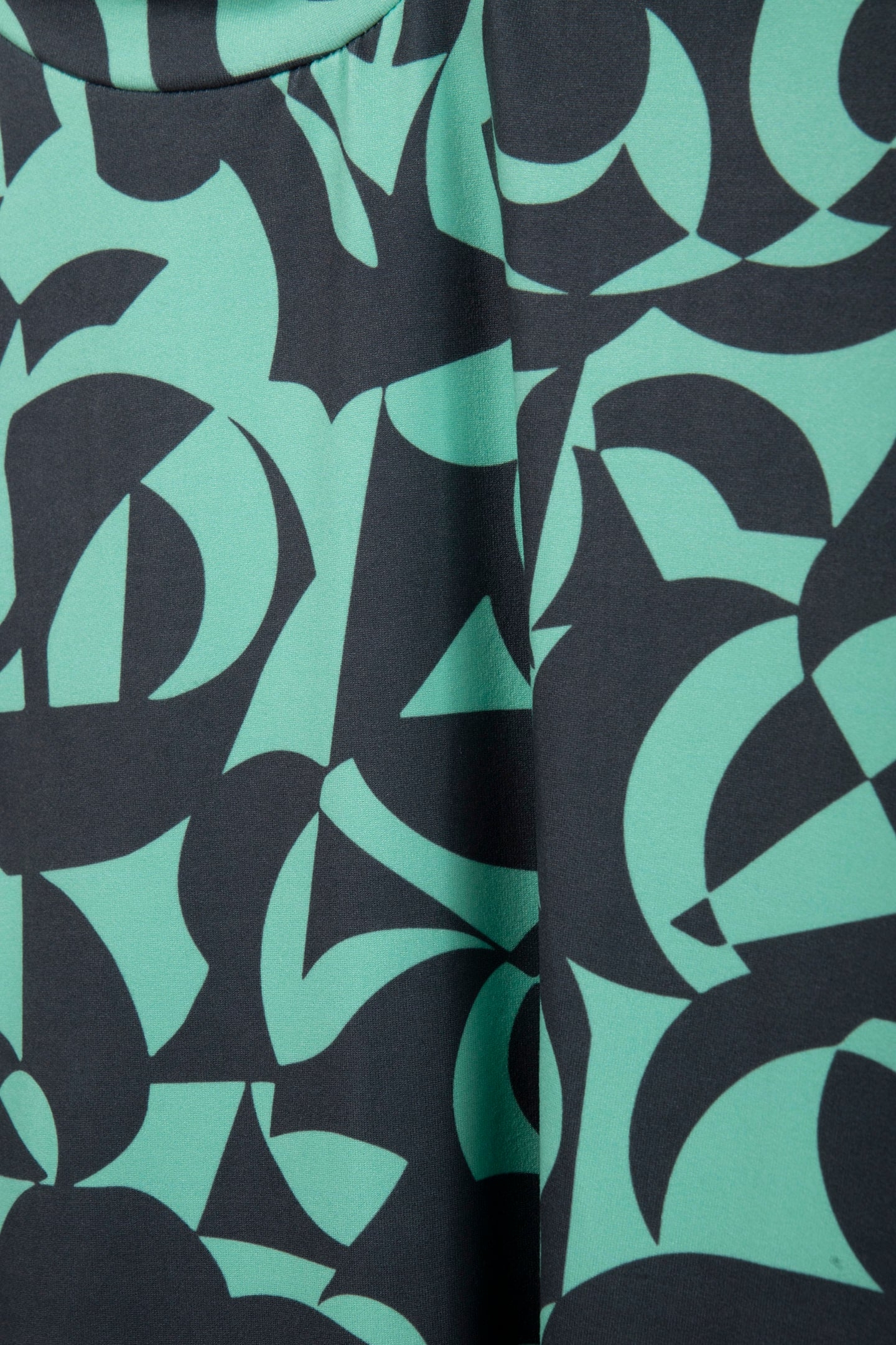 SWIRL PEACHED HIGHNECK TEE MINT 4