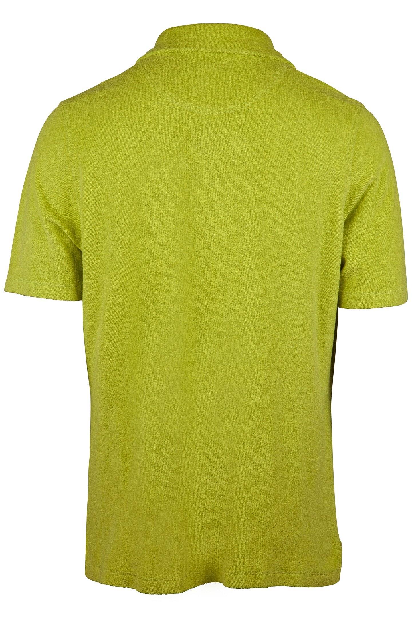 TERRY OPEN POLO SHIRT LIGHT GREEN 2