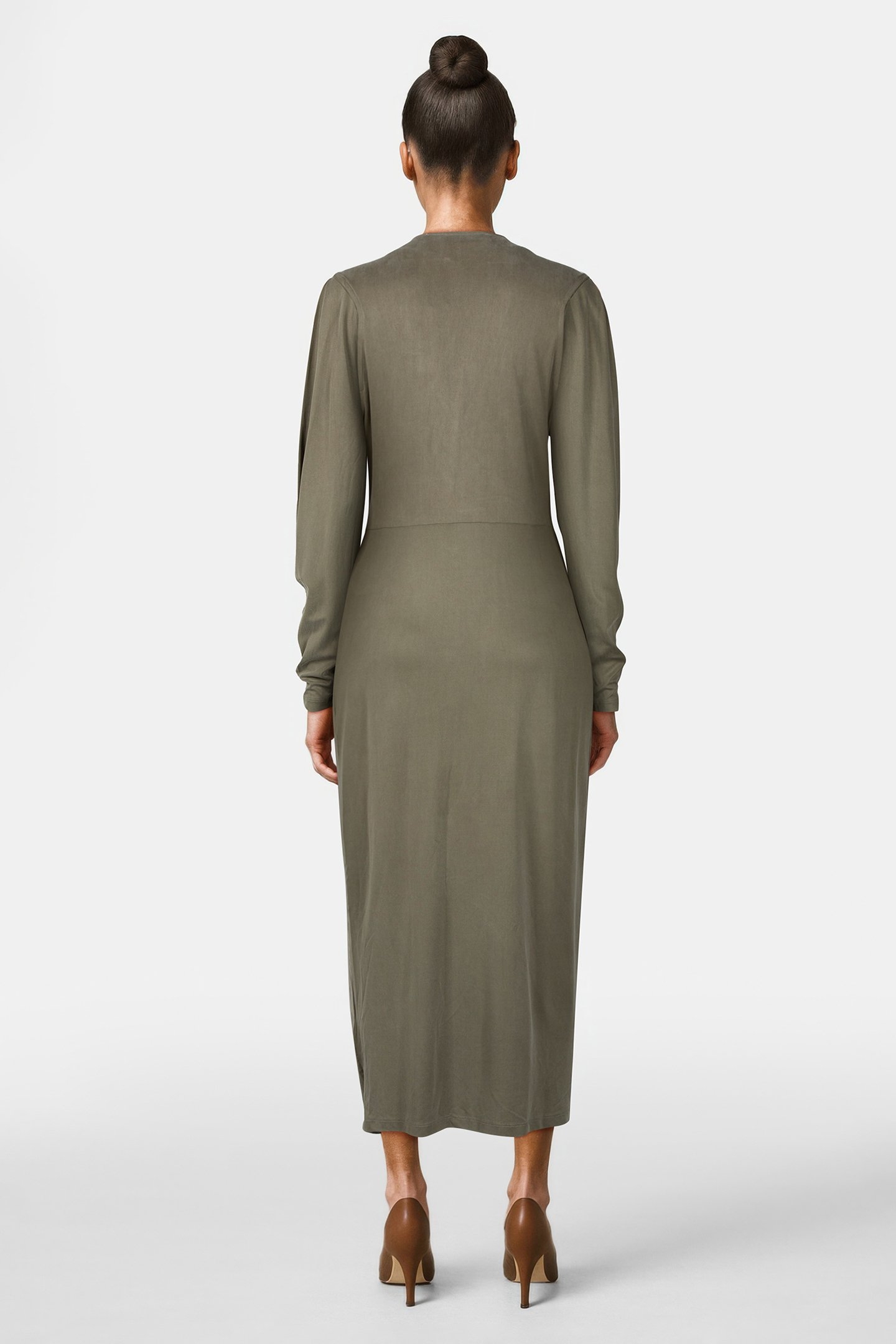 EMILO DRESS LIGHT KHAKI 2