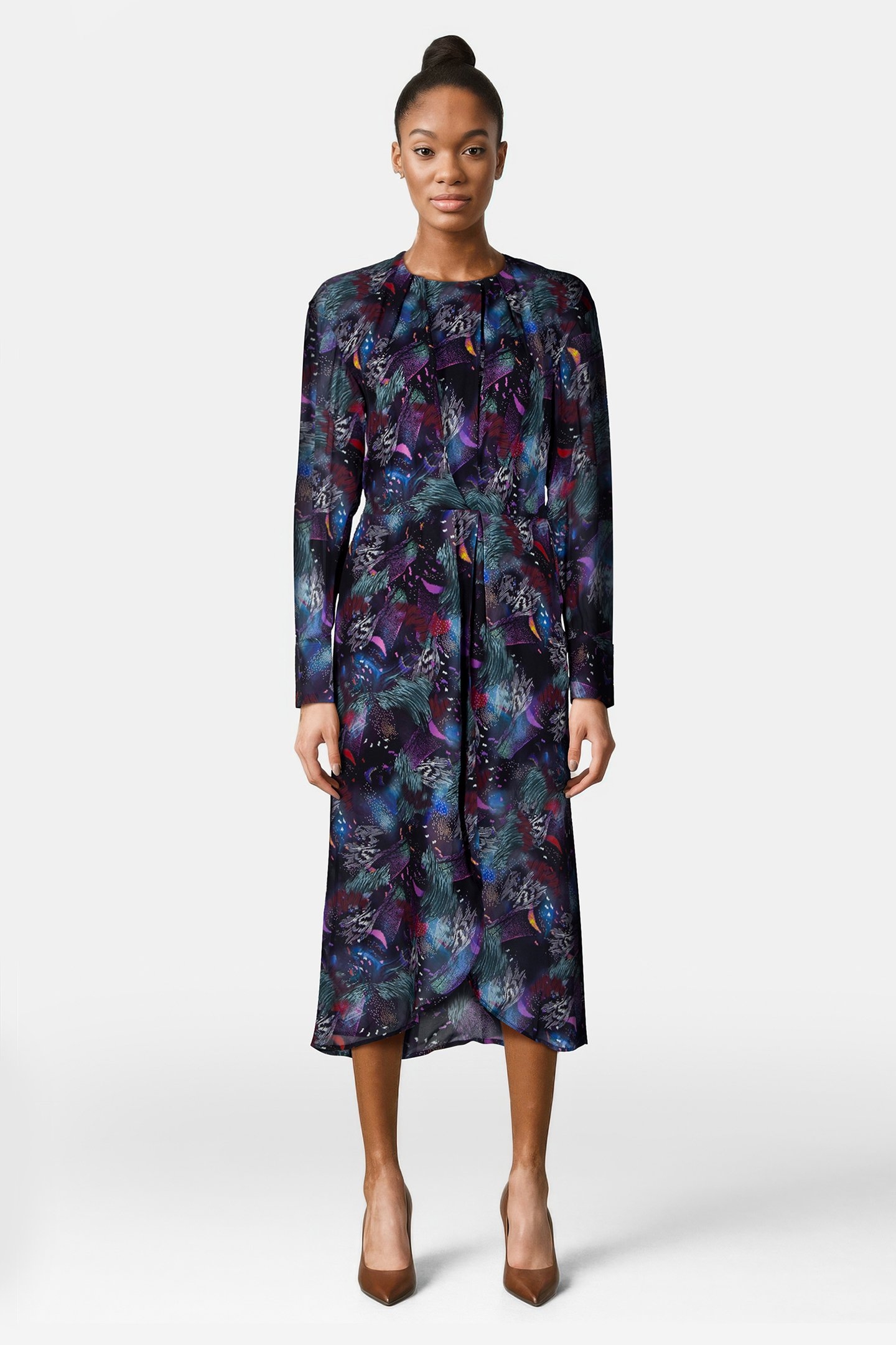 CHENOA DRESS PURPLE/MULTICO 1