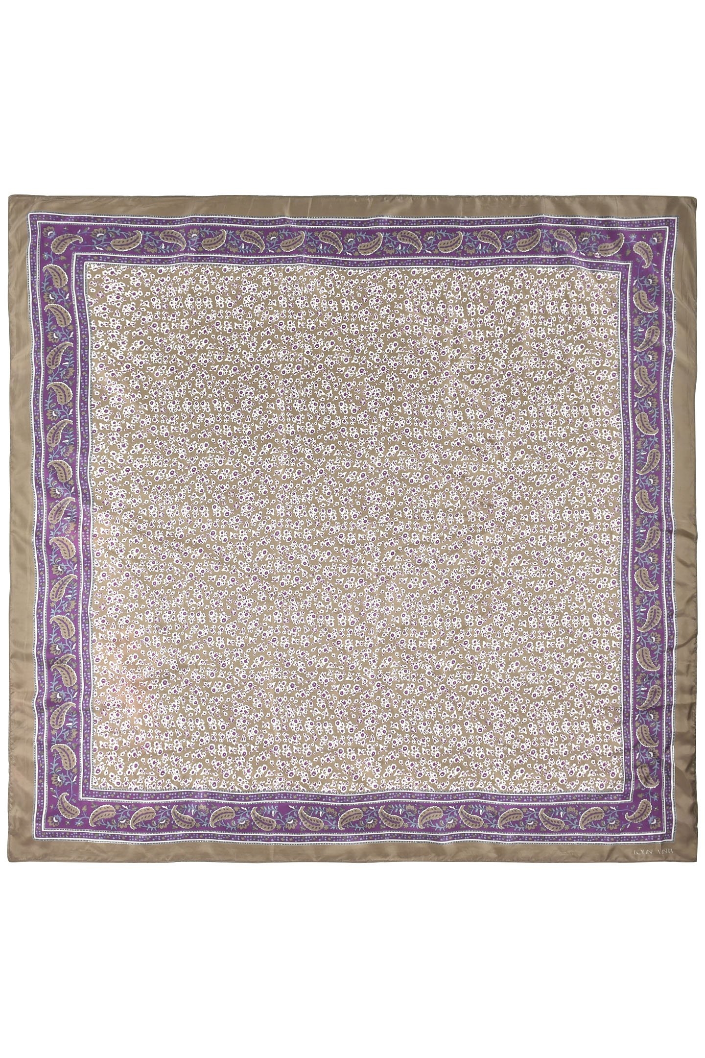 WOVEN SCARF ROMY KHAKI FREESIA DREAMS 1