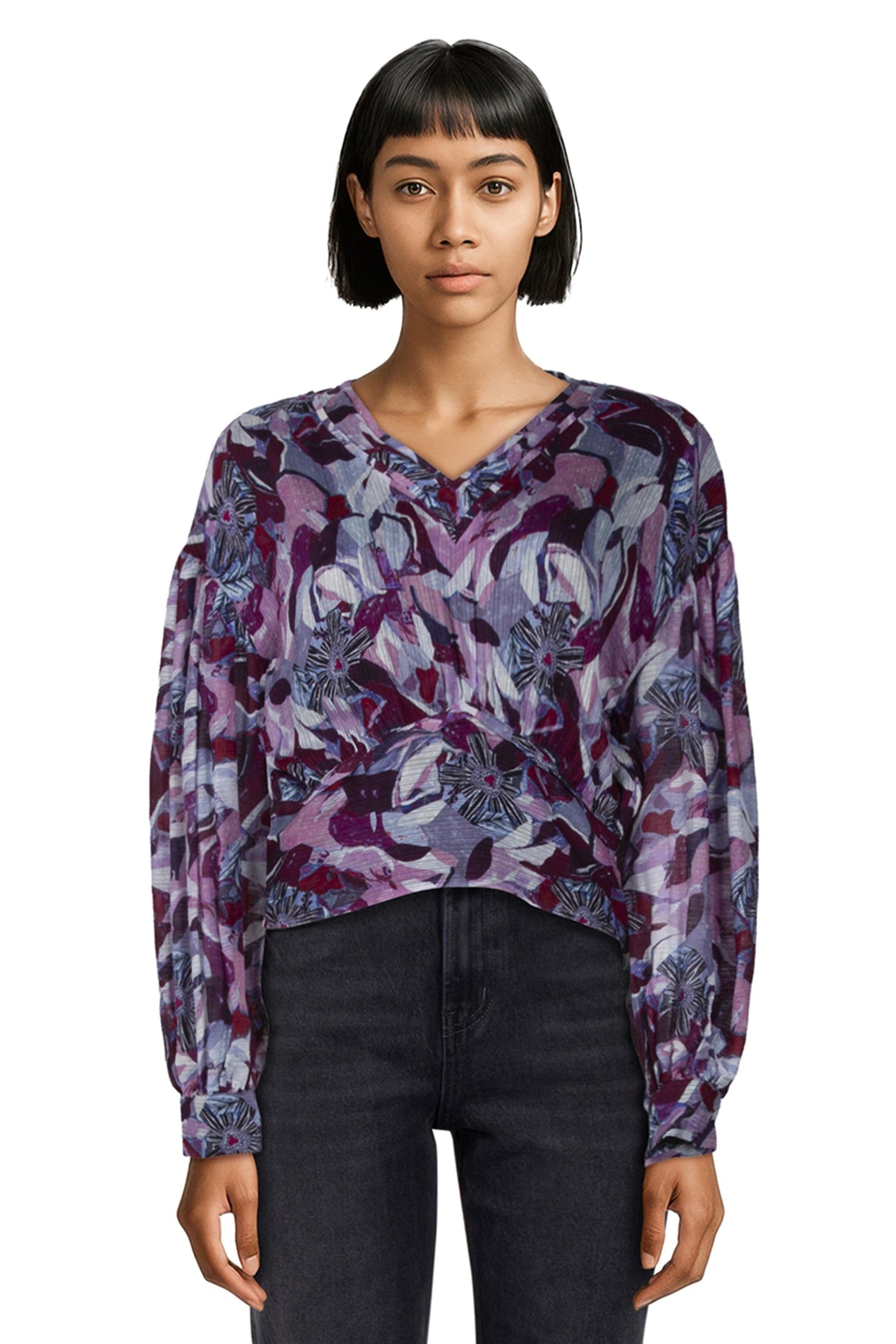 DUNNA TOP PURPLE/MULTICO 1