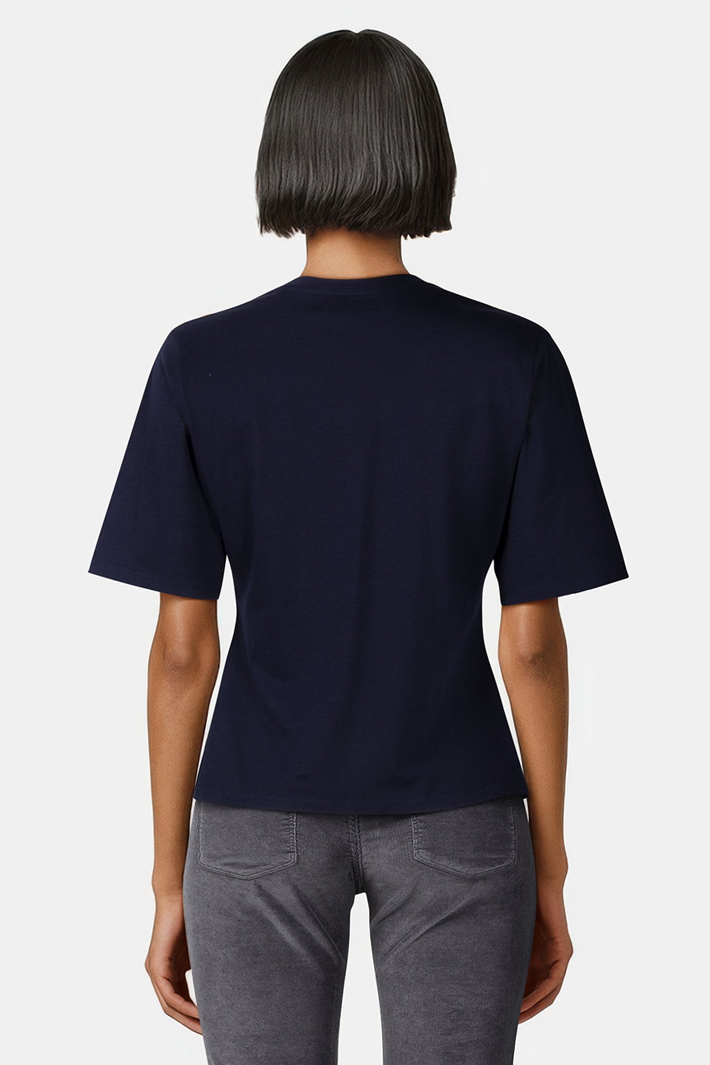 BRUSHED PLEAT TEE MIDNIGHT 2
