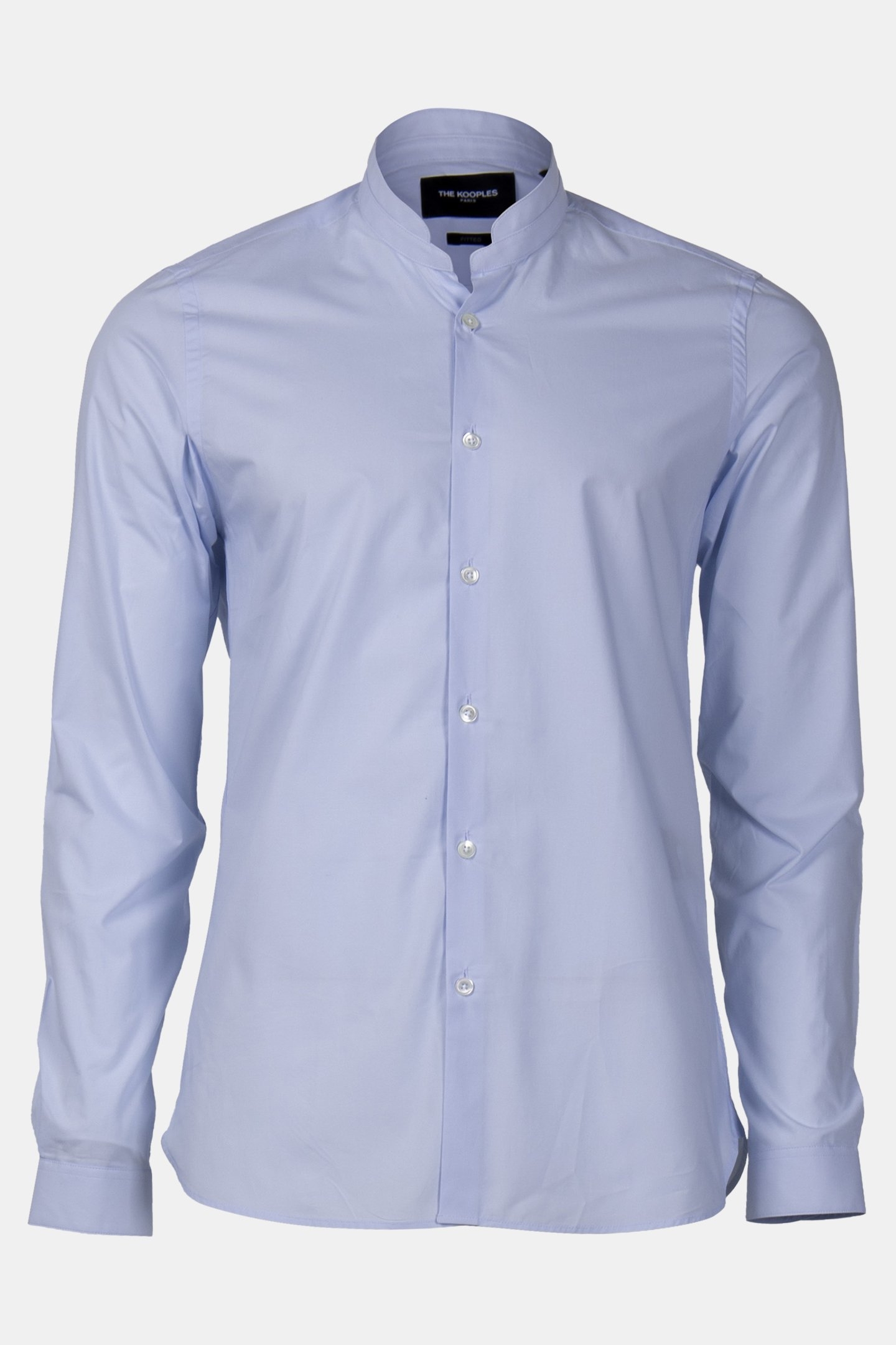 POPLIN SHIRT WITH STANDARD COLLAR BLUE 3