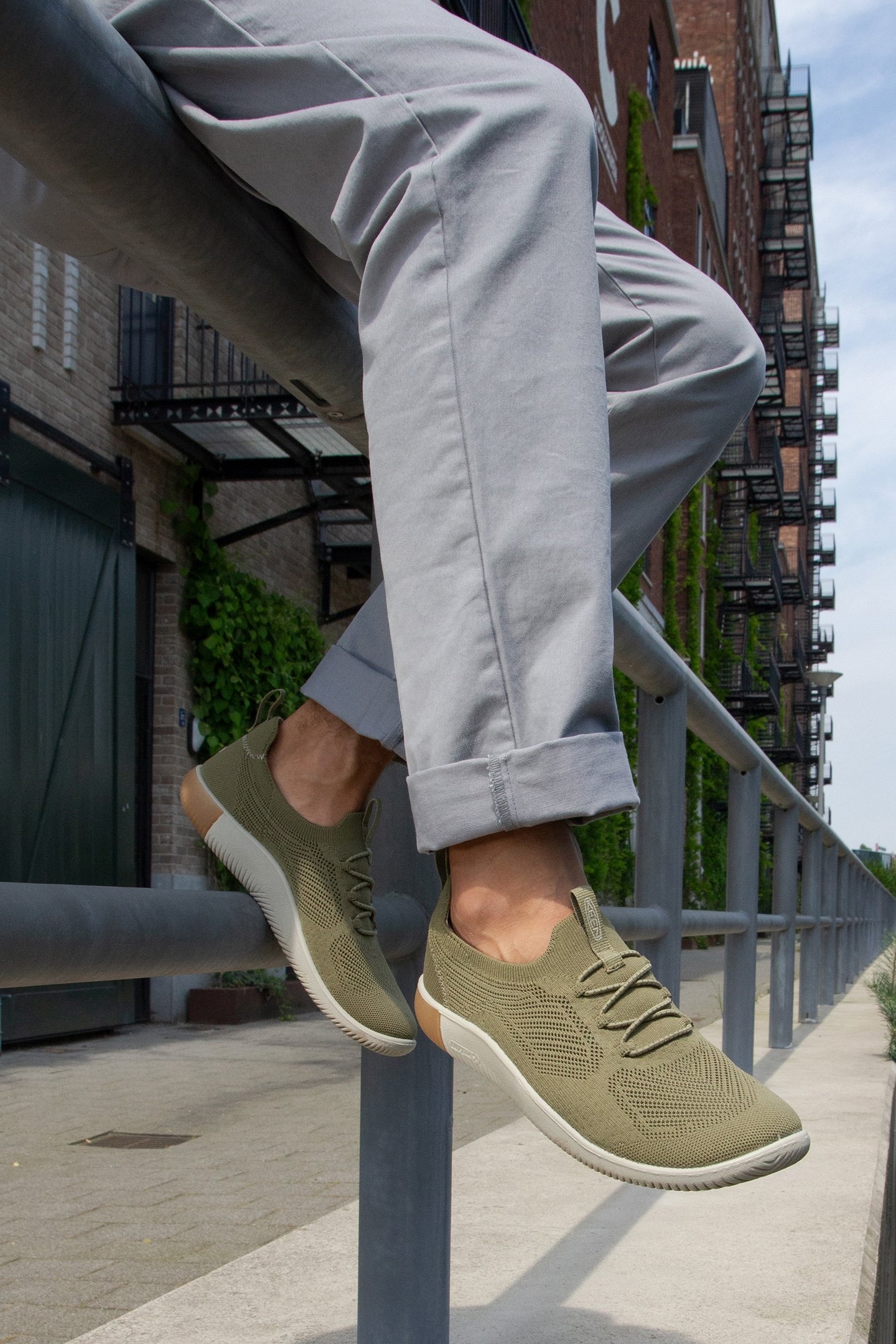 KNX KNIT LACE MARTINI OLIVE/PLAZA TAUPE 3