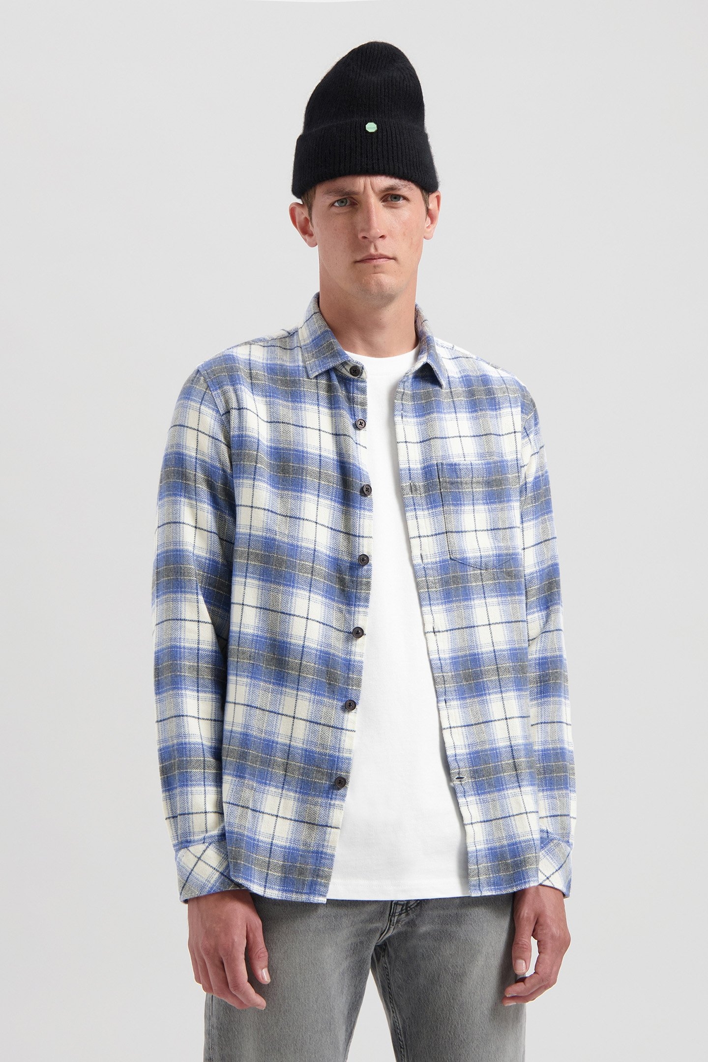 DS_STEIN FLANNEL SHIRT SILVER BIRCH 1