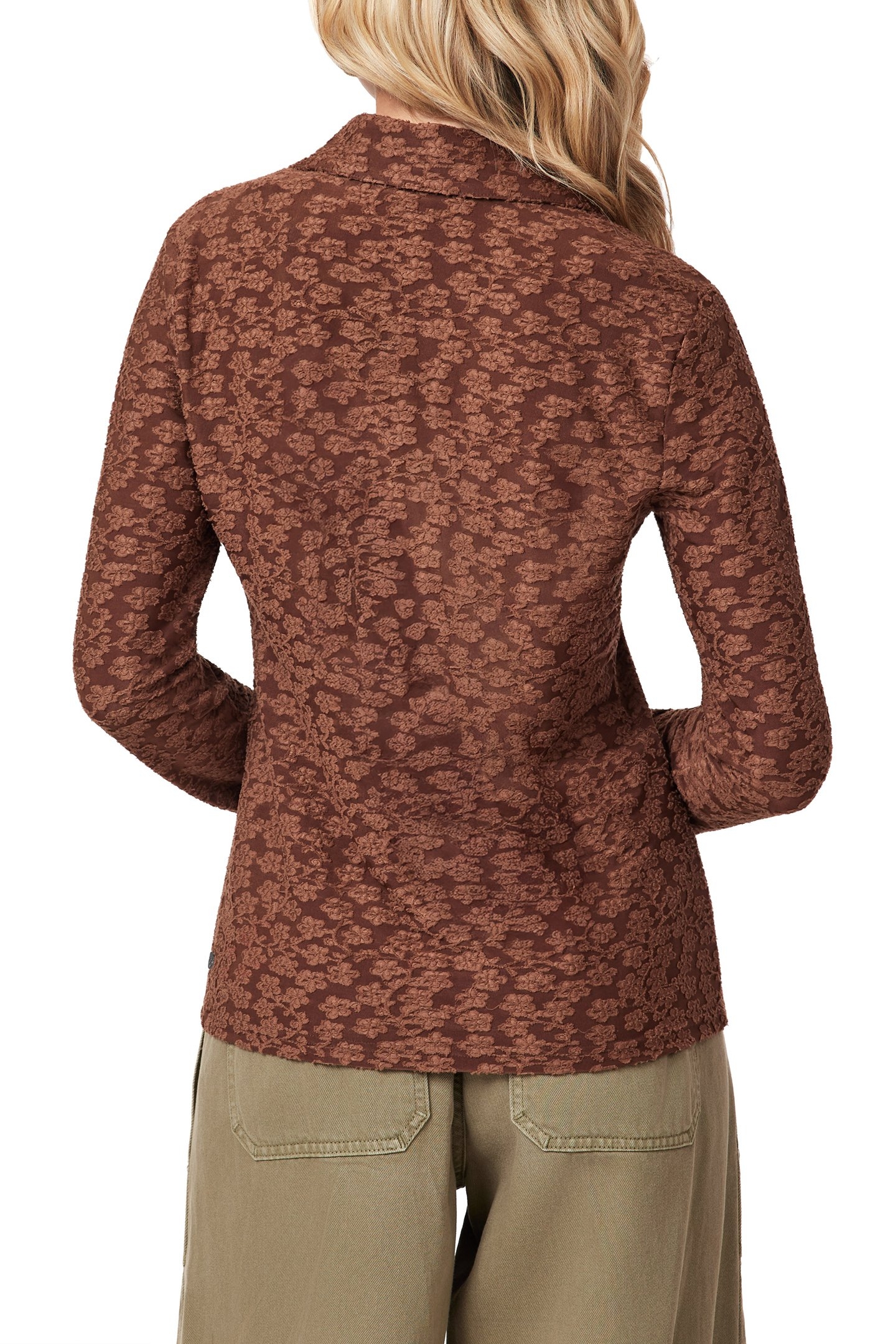 SNAP FRONT CARDIGAN FONDUE FUDGE 2
