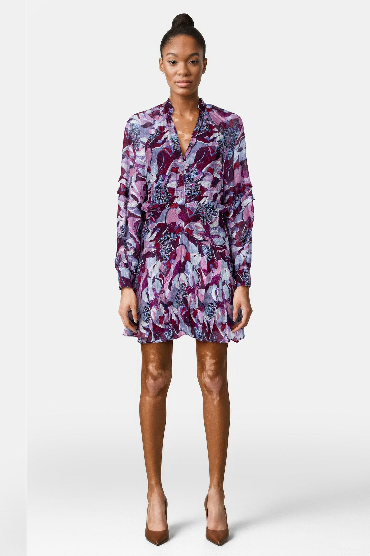 DARSA DRESS PURPLE/MULTICO 1