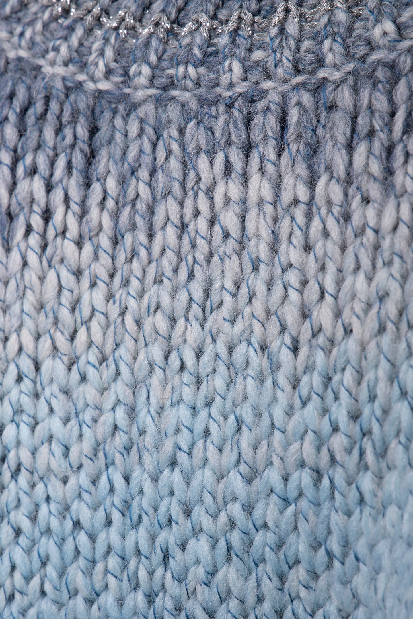 FITTED SPACE DYE PULLOVER SAPPHIRE BLUE 4