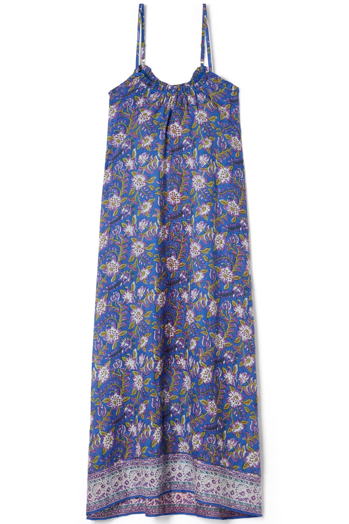 DRESS CITRUS BLUE FLOWERS 1