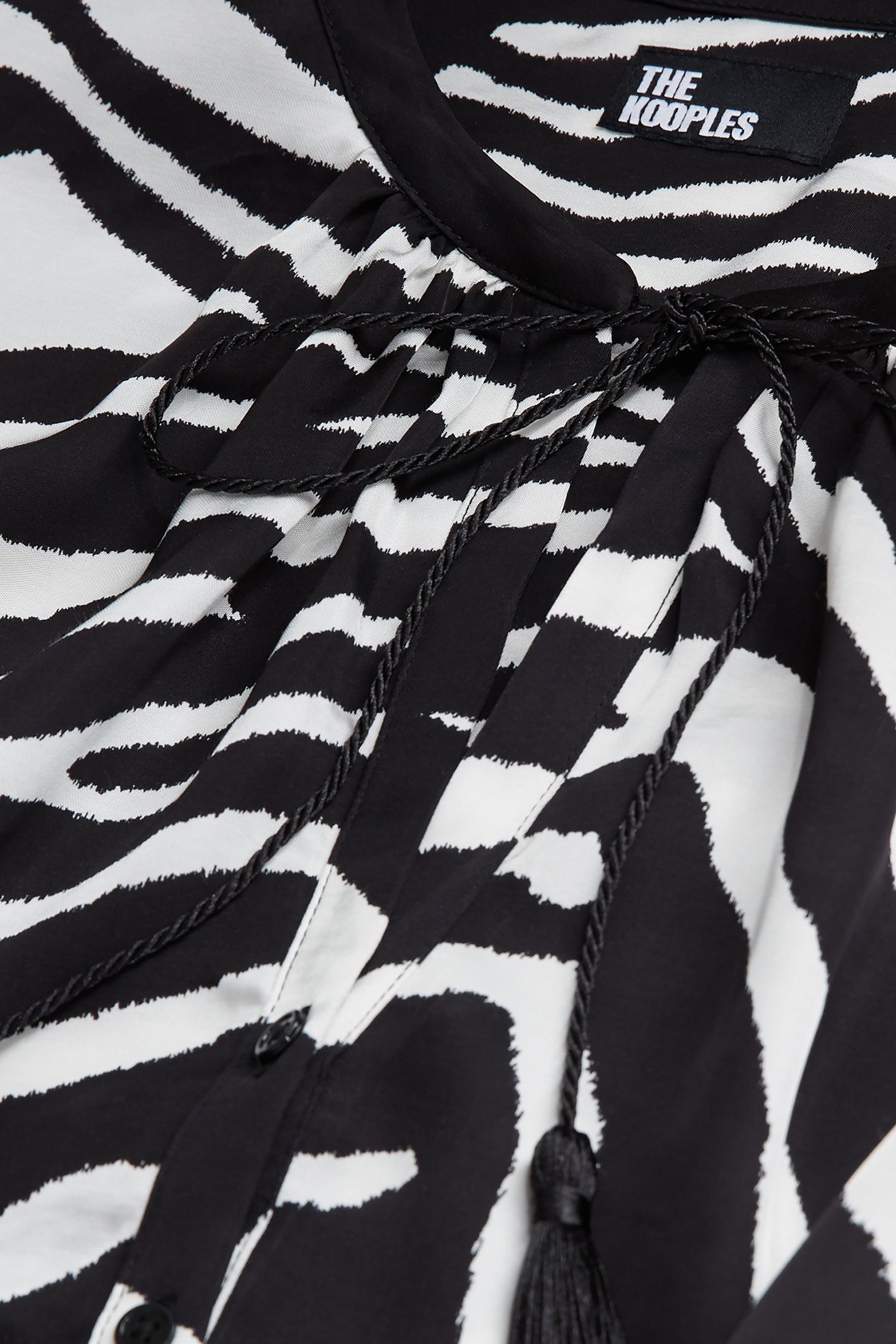 ROBE PRINT ZEBRA BLACK WHITE 7