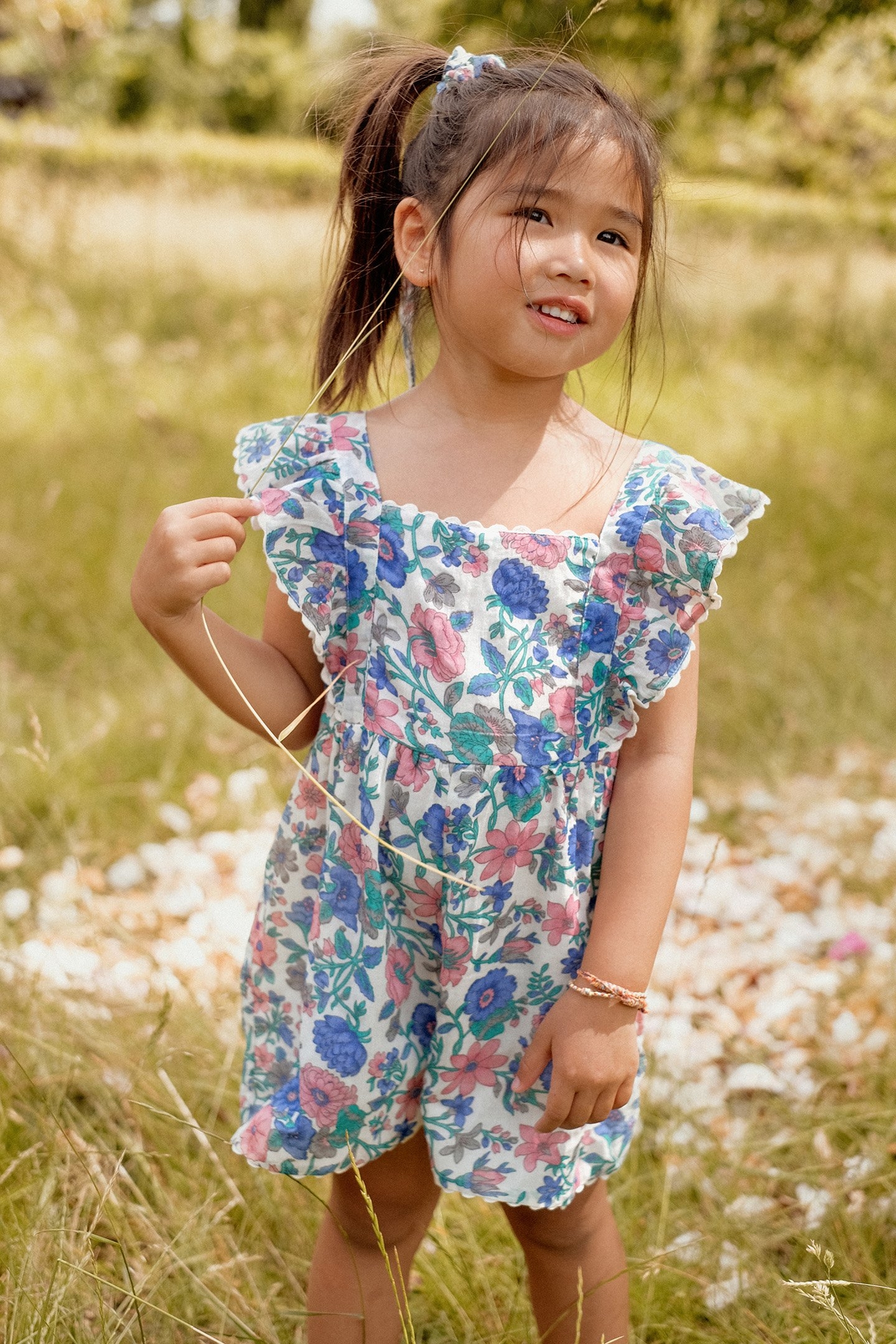 JUMPSUITS SHALINA BLUE SUMMER MEADOW 1