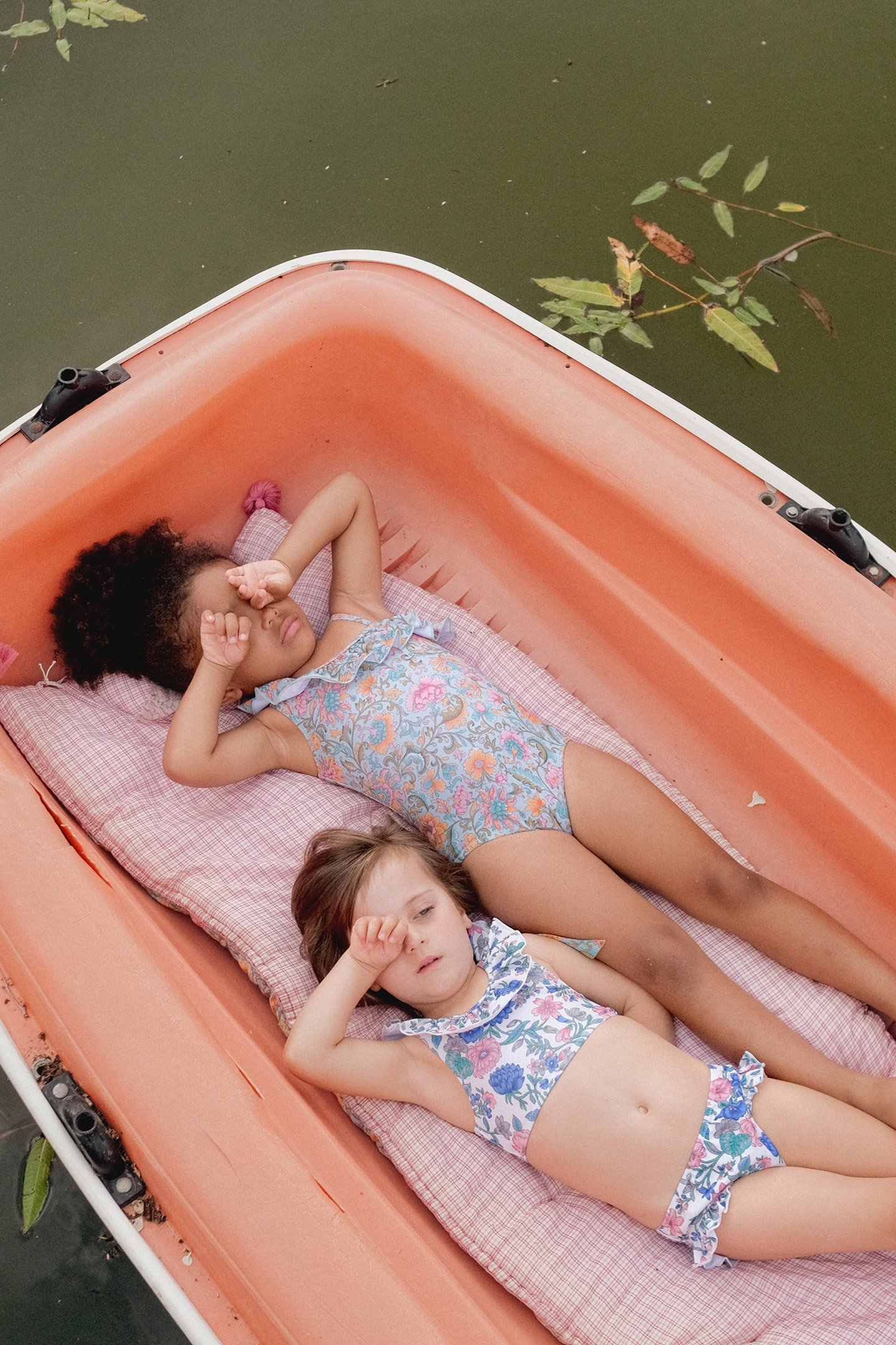 BATHING SUIT AUDREY WATER RIVER FLOWERS 5