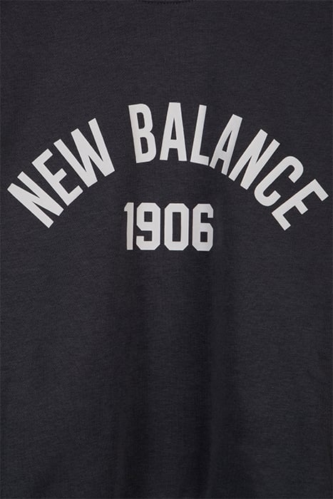 UNISEX ESSENTIALS VARSITY FLEECE CREW BLACK TOP 3