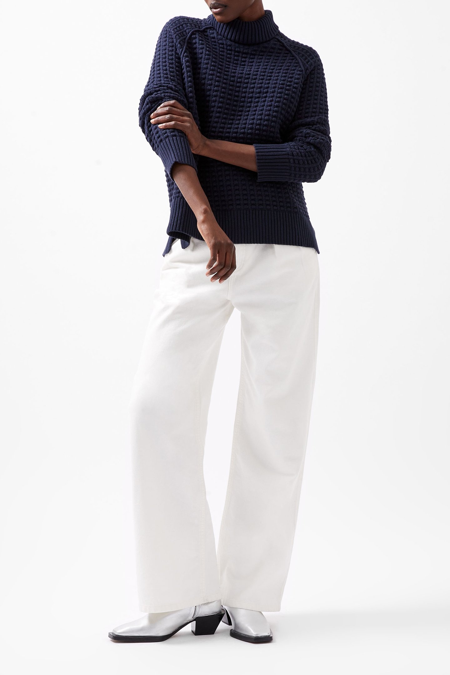 KEYA POPCORN KNIT MOZART JUMPR MARINE 1