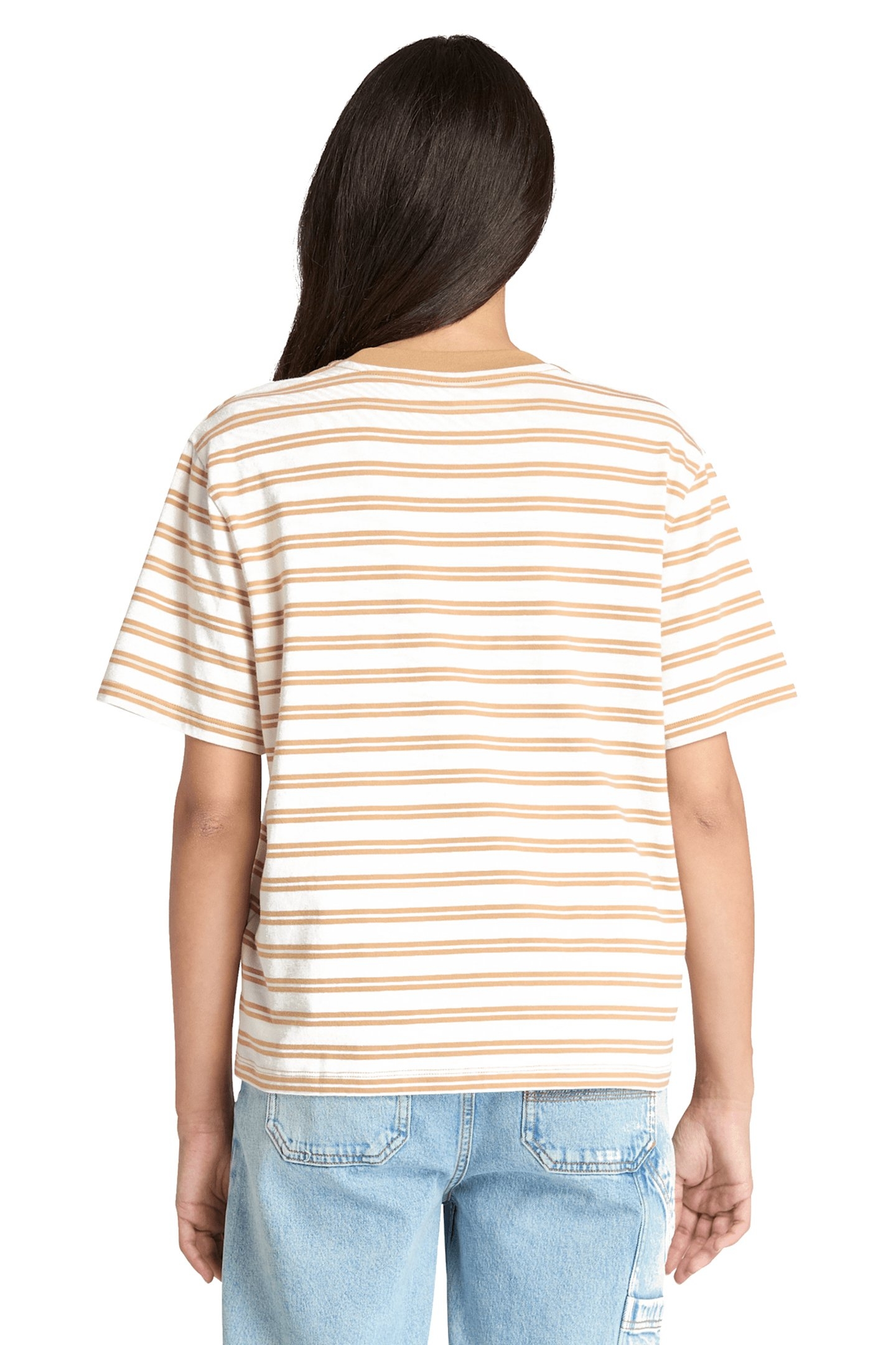 DUNSTAN SHORT-SLEEVE STRIPE TEE LIGHT WHEAT BOOT 2