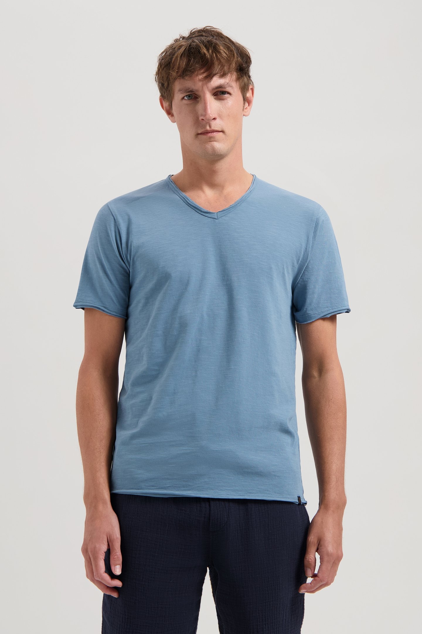 DS_BASIC ROUND NECK TEE SLUB JERSEY PROVINCIAL BLUE 1