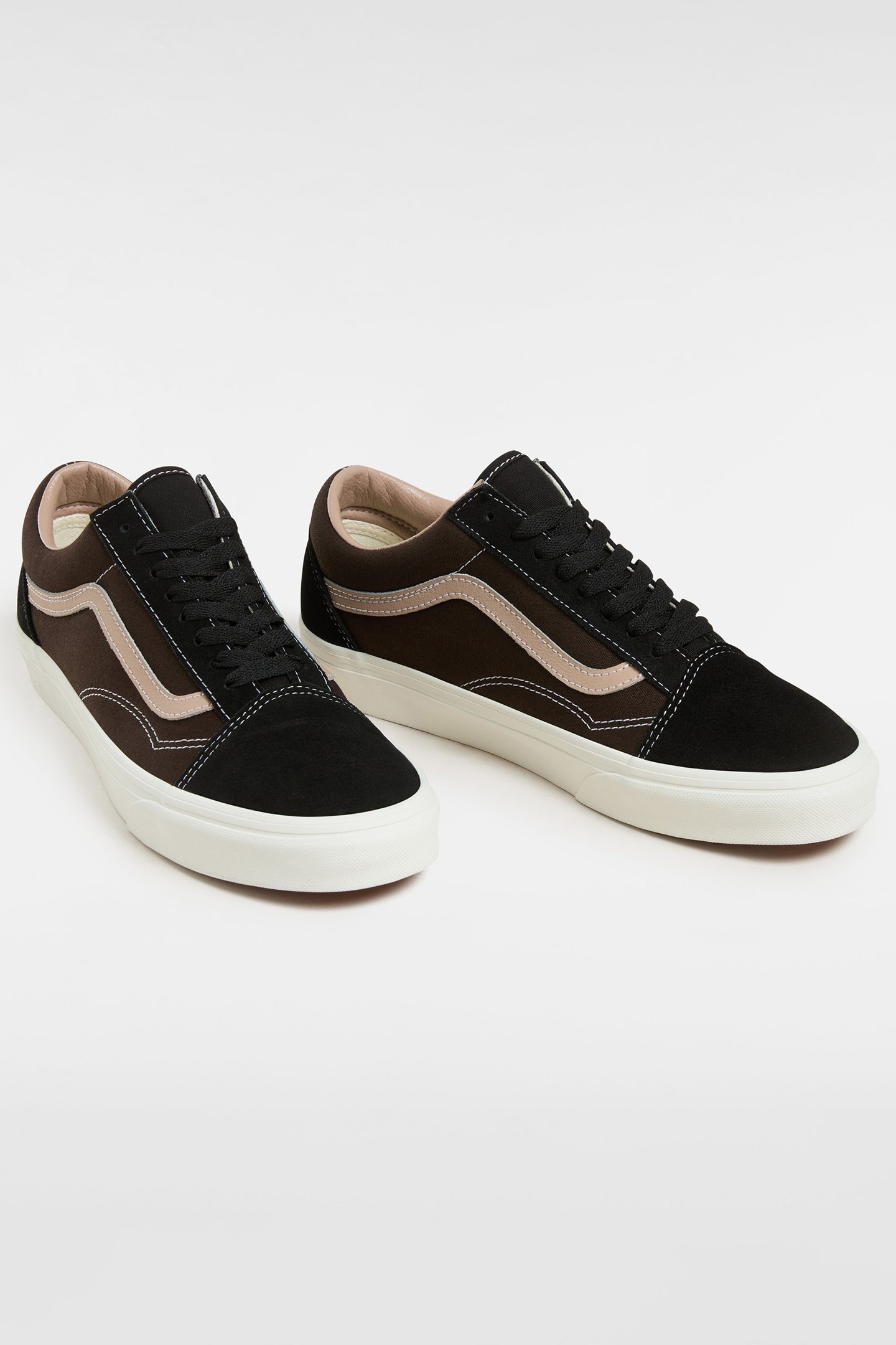 UNISEX OLD SKOOL 2-TONE BLACK/BROWN 2
