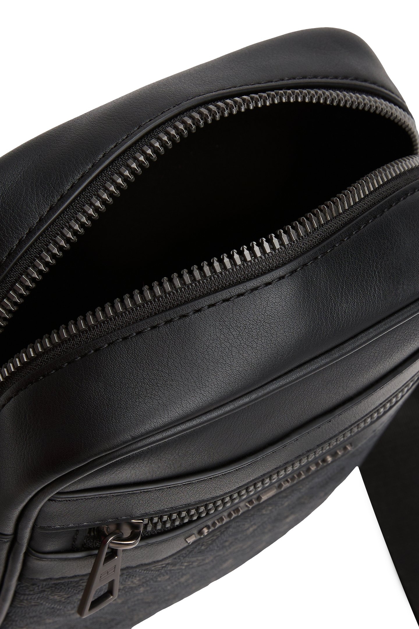 TH MONOGRAM MINI REPORTER BAG BLACK 4