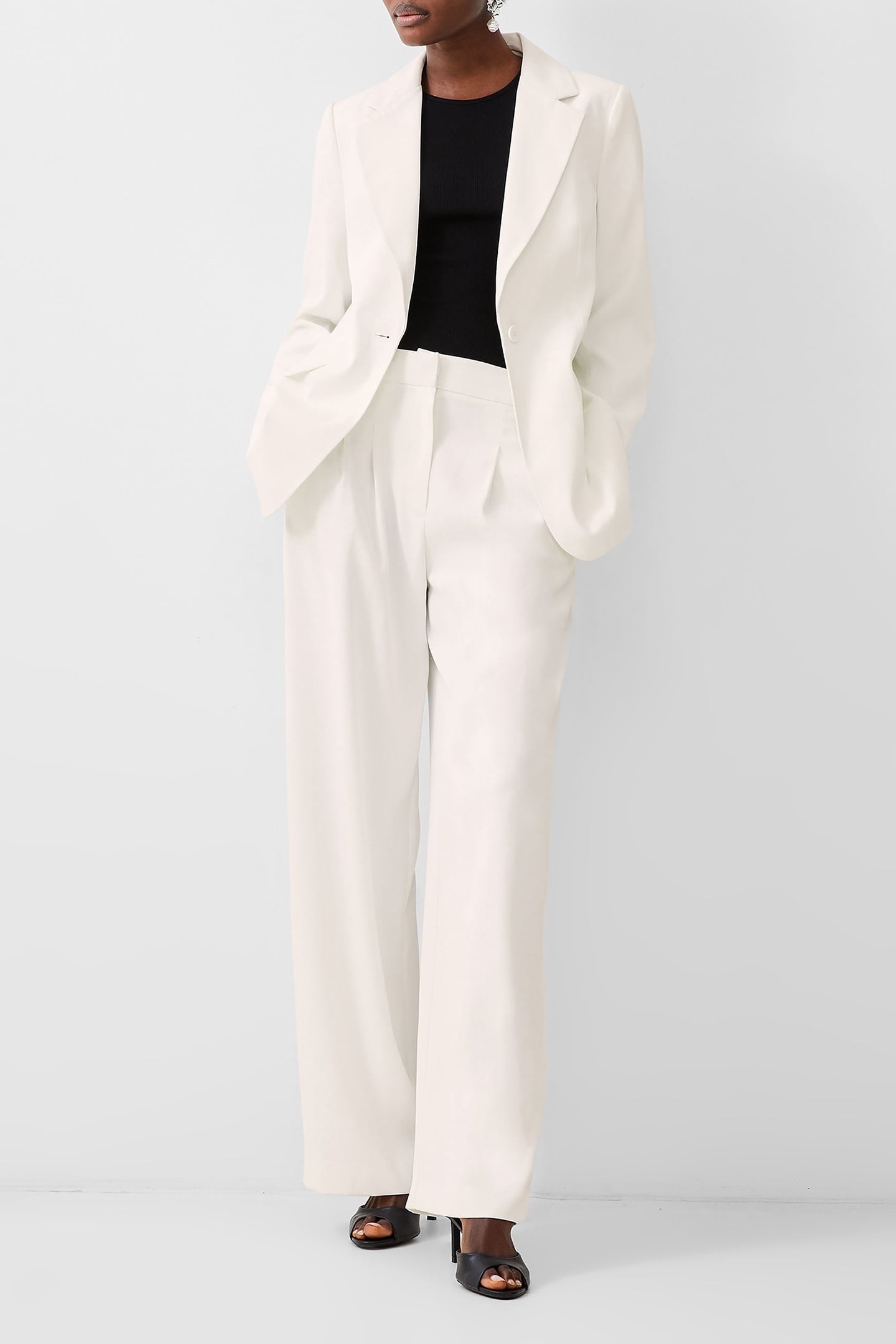 HARRIE SUITING SINGLE BREASTED PORCELAIN CREAM 1