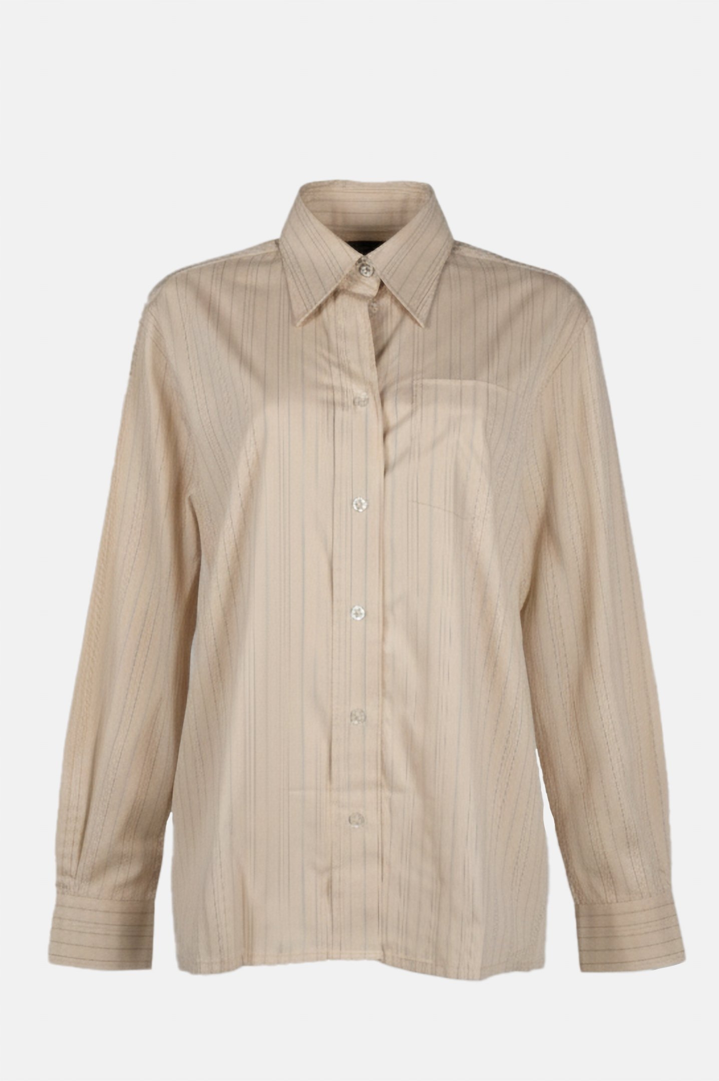 STRAIGHT SHIRT STRIPED MUSTARD 1