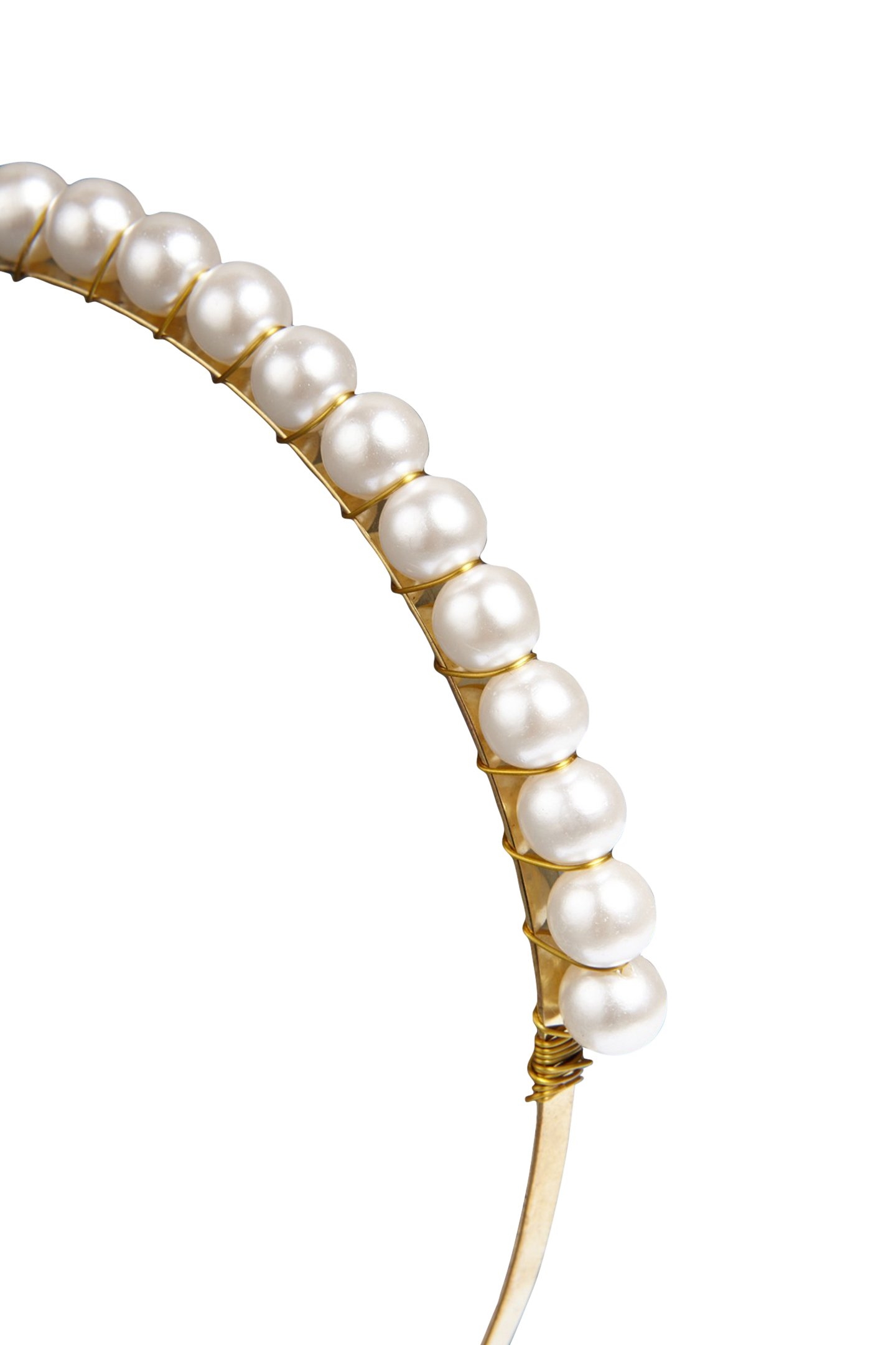 ELIZA - HEADBAND PEARL GOLD 2