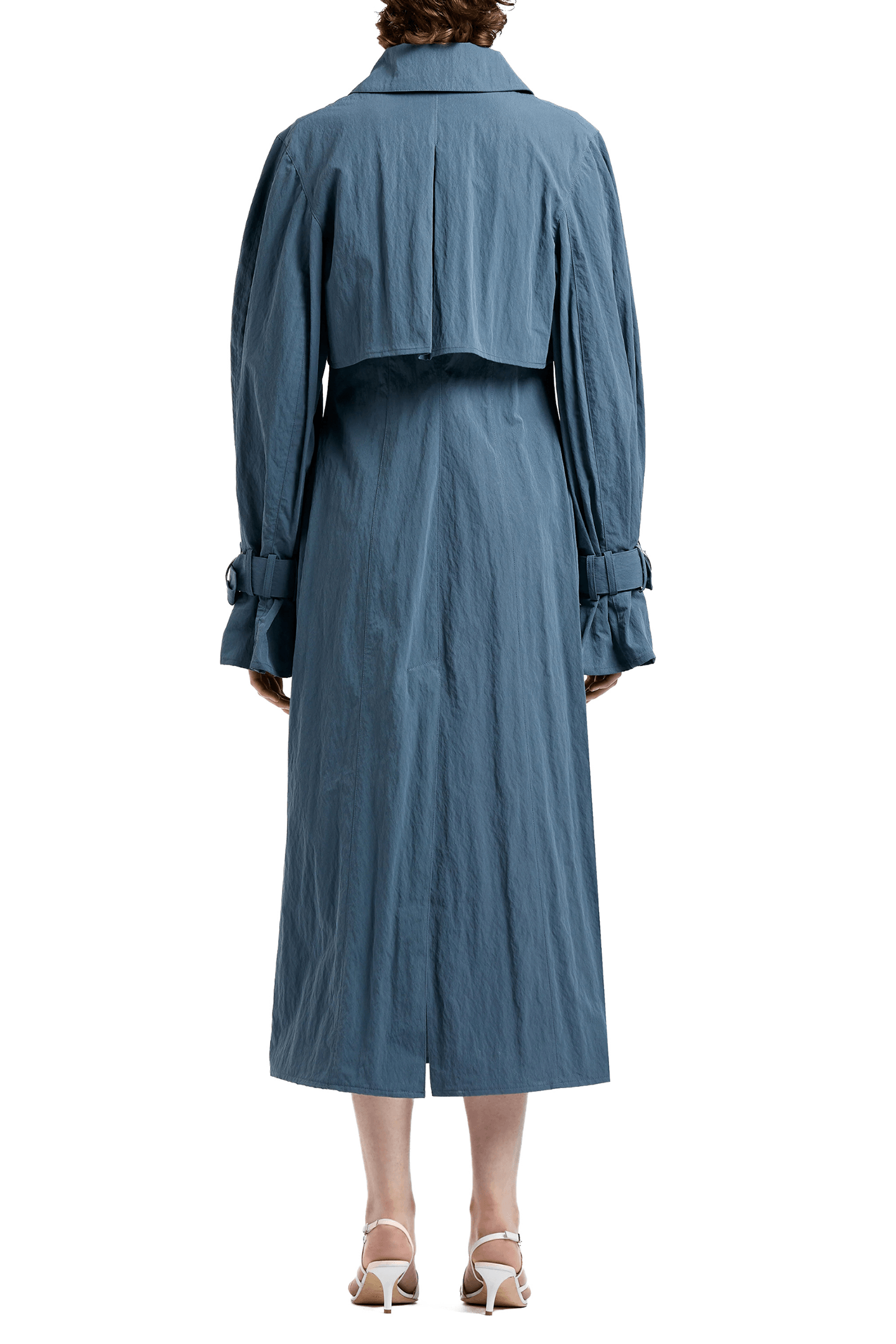 WASHED COTTON COAT FADED NAVY 2