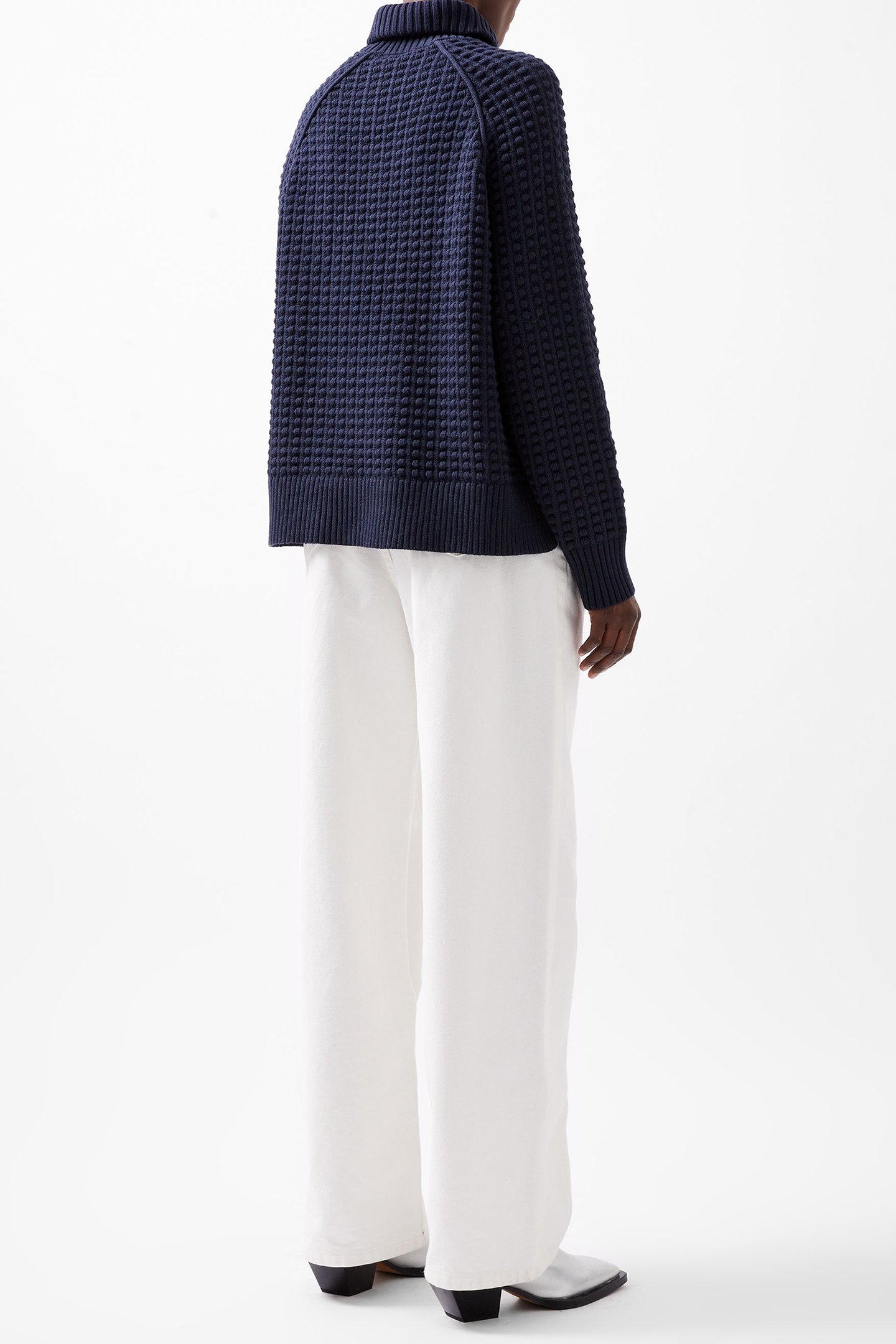 KEYA POPCORN KNIT MOZART JUMPR MARINE 2