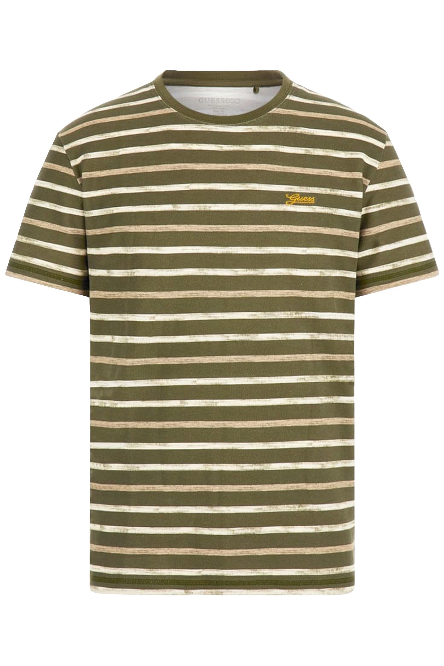 SS CN STRIPED TEE OLIVE/HAZEL/PEARL WH 4