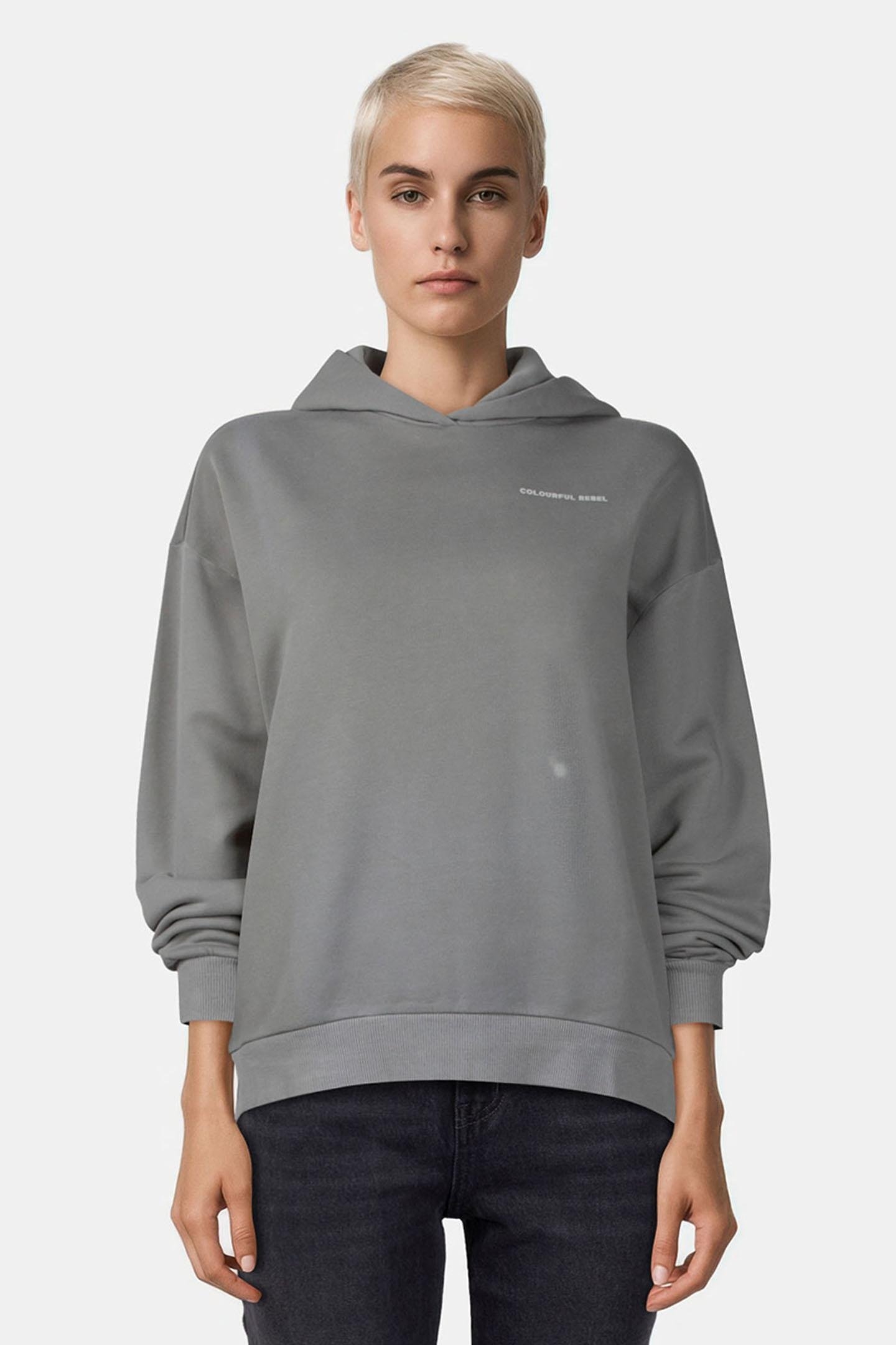 SMILE HEART WASH CLEAN HOODIE LIGHT GREY 1