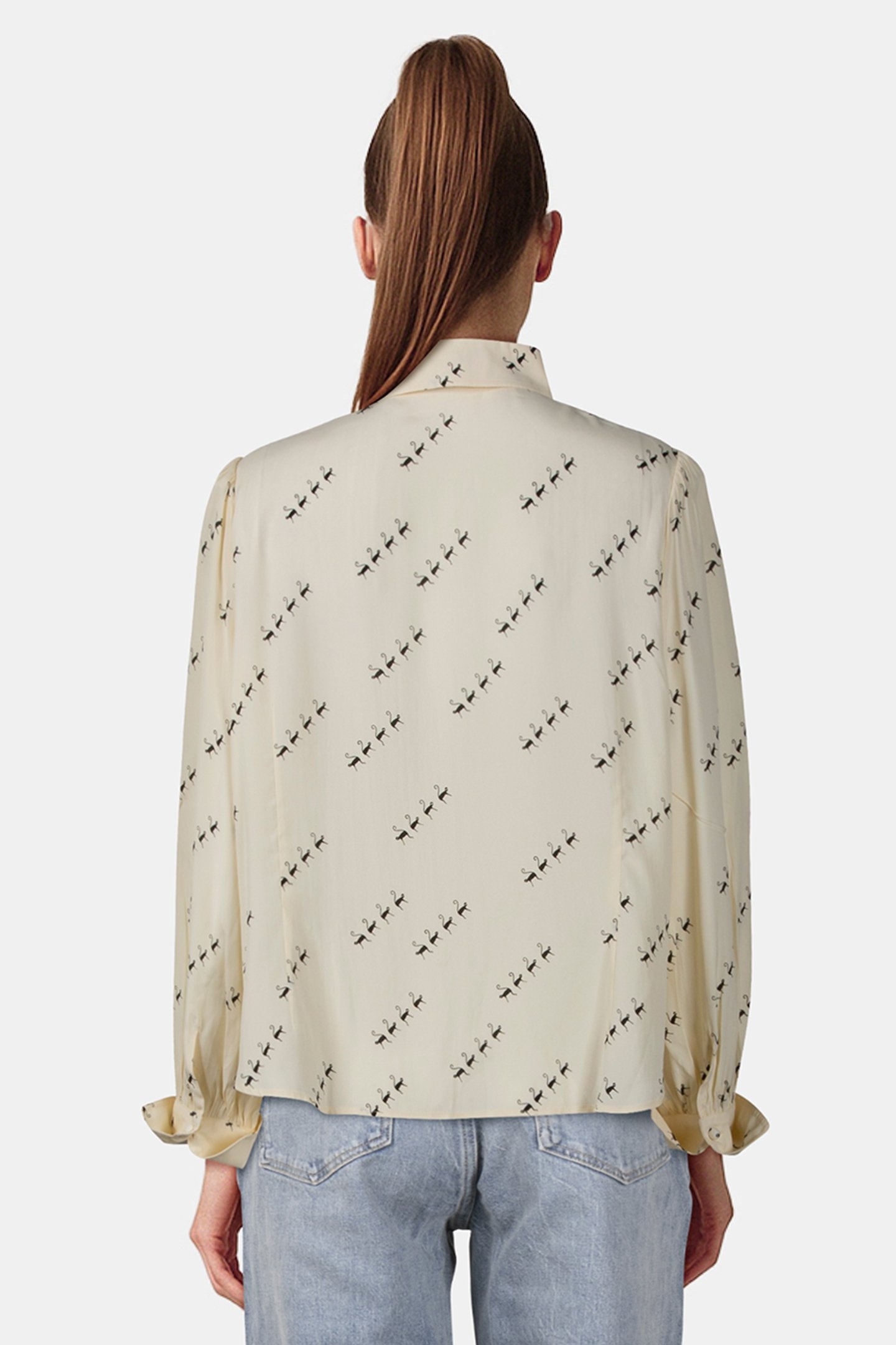 TW SONYA MONKEY BLOUSE BLACK 2