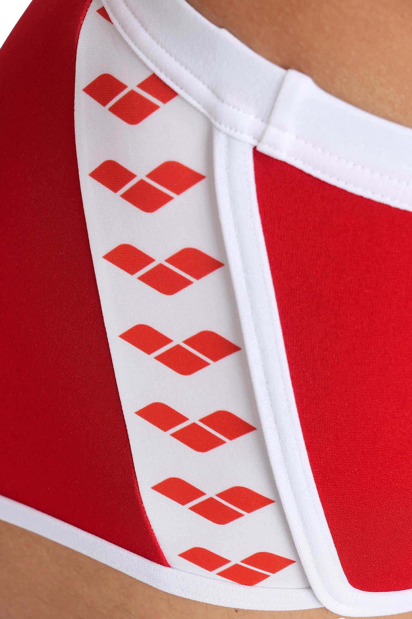 MEN'S ARENA ICONS SWIM LOW WAIST SHORT S RED WHITE 4