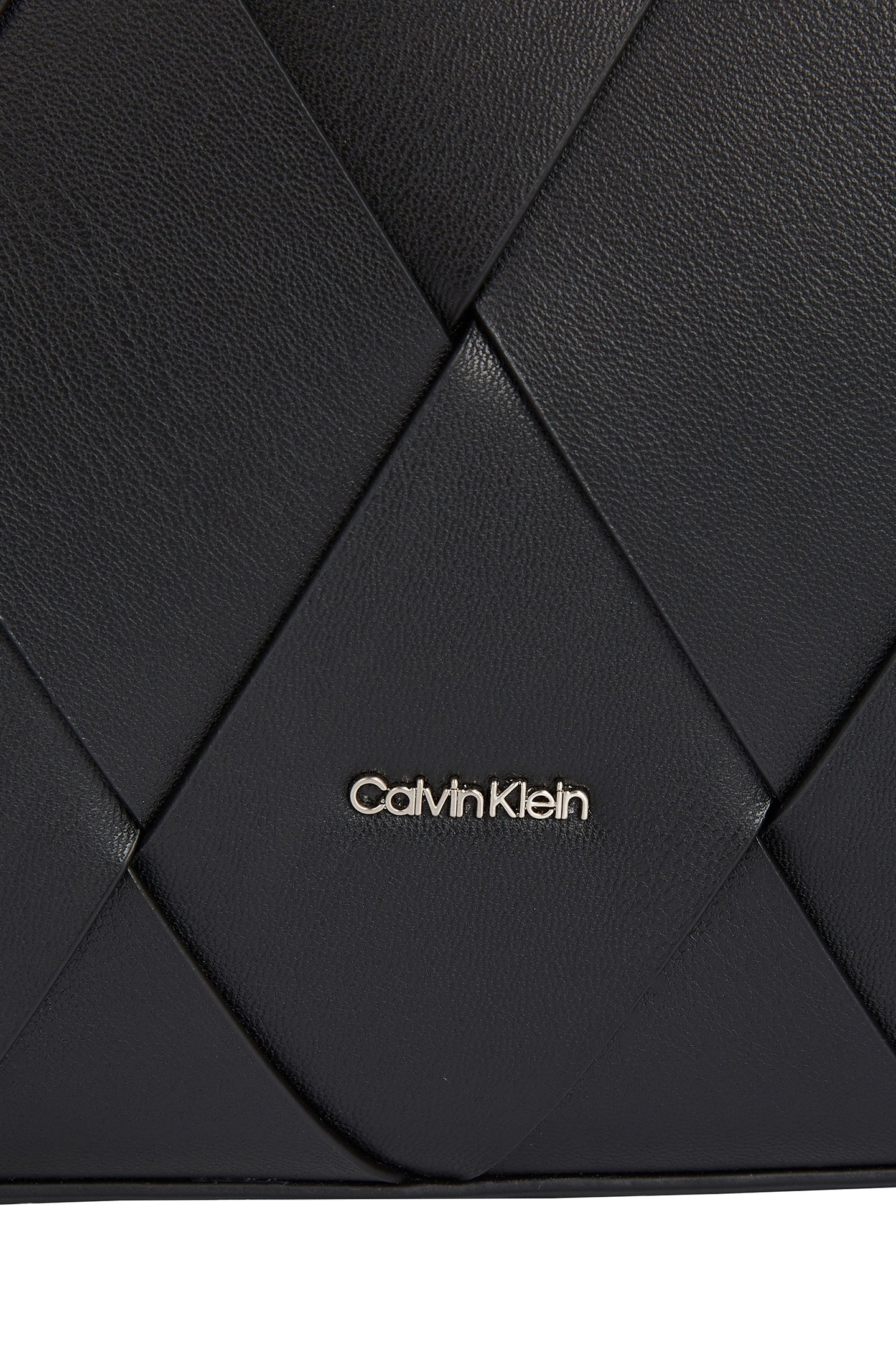 CK WOVEN MEDIUM SHOPPER BAG CK BLACK 5