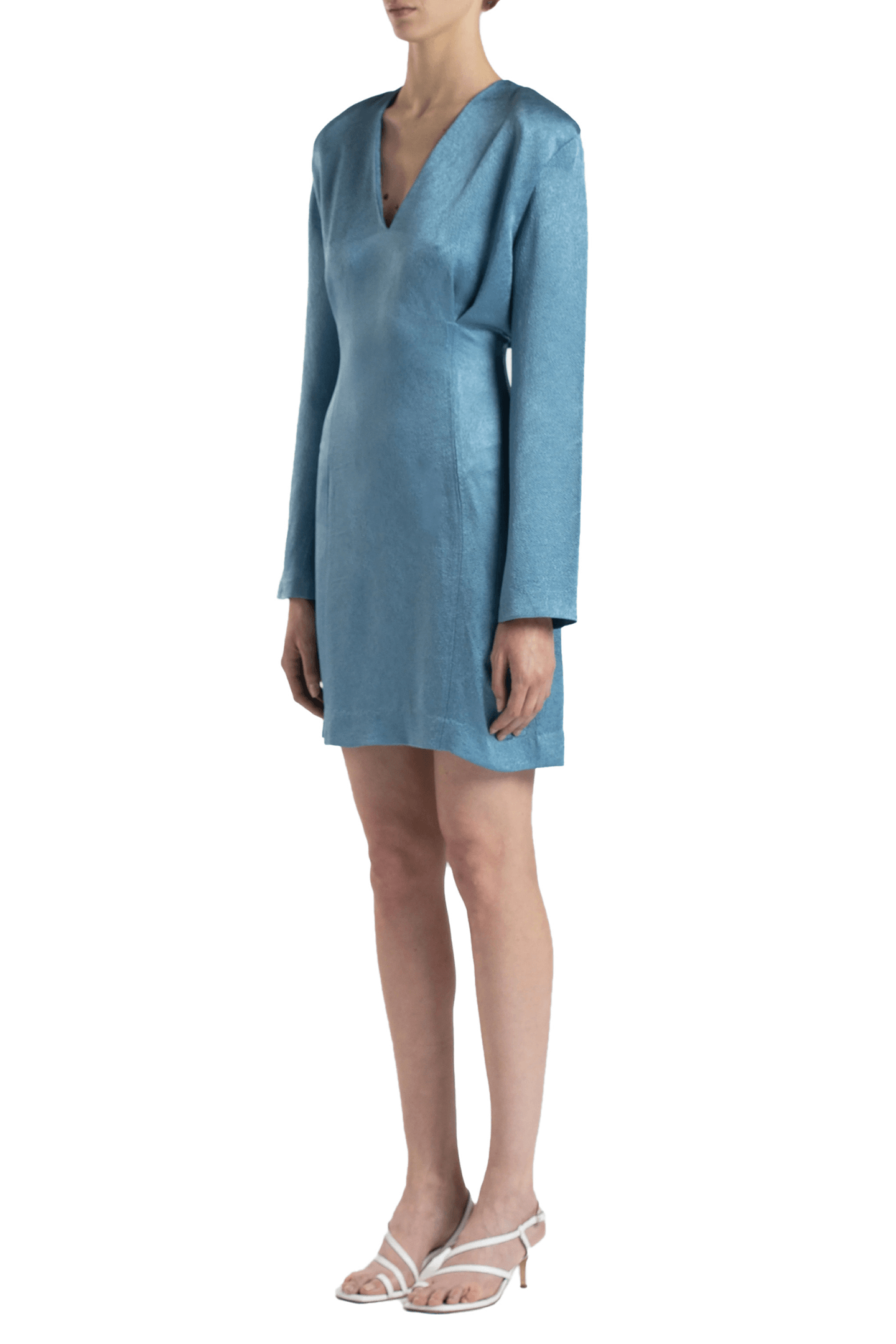 SHORT EVENING DRESS BLUE 3