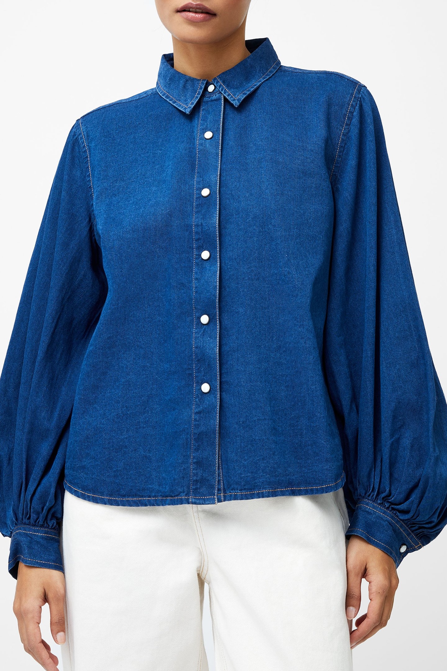 ZAVES CHAMBRAY SLV SHIRT CHAMBRAY BLUE 3