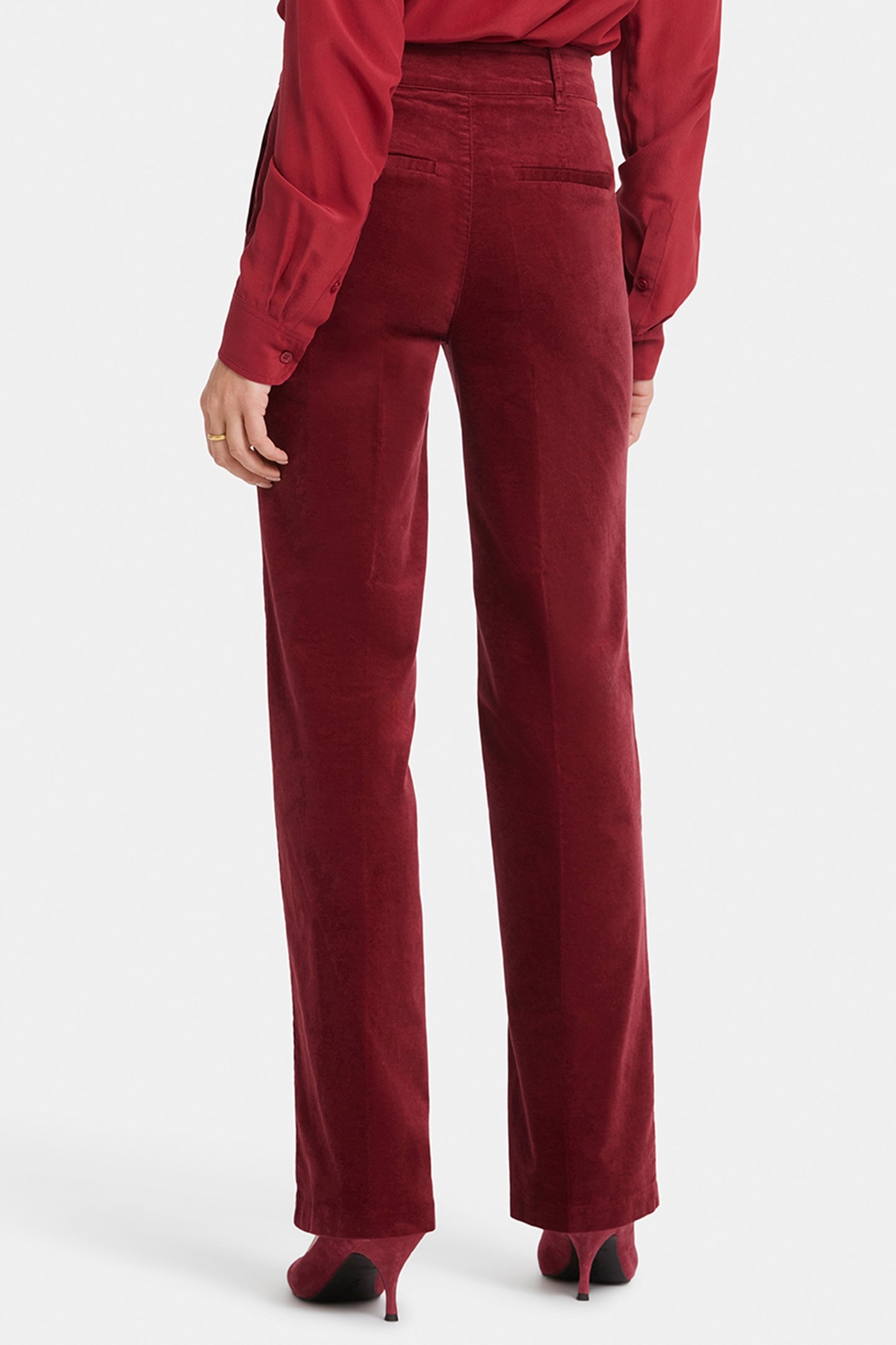 STRAIGHT LEG TROUSER WILD CURRANT 2
