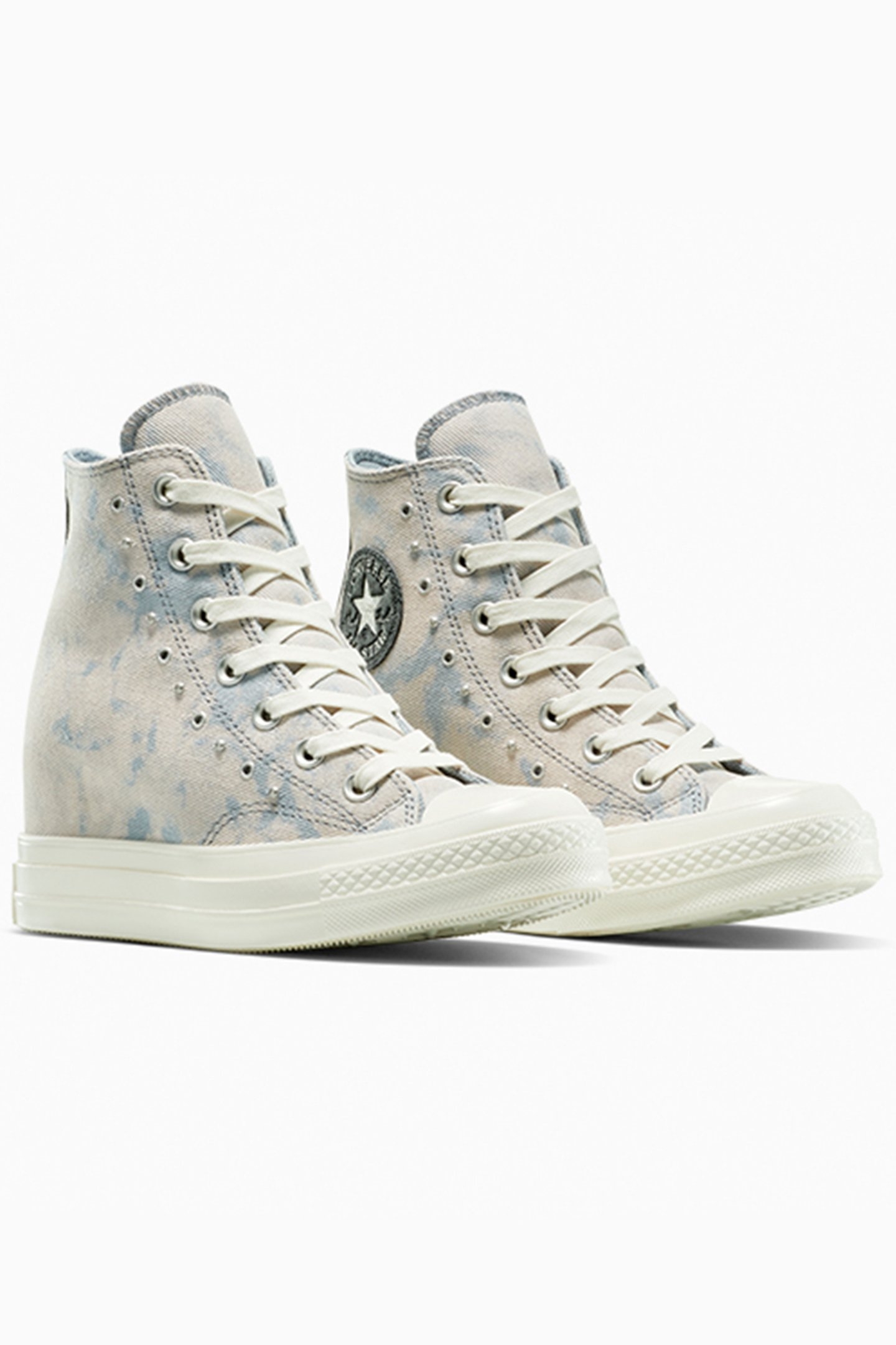 CHUCK 70 WEDGE PLATFORM WASHED DENIM WET STONE/WET STONE/EGR 4