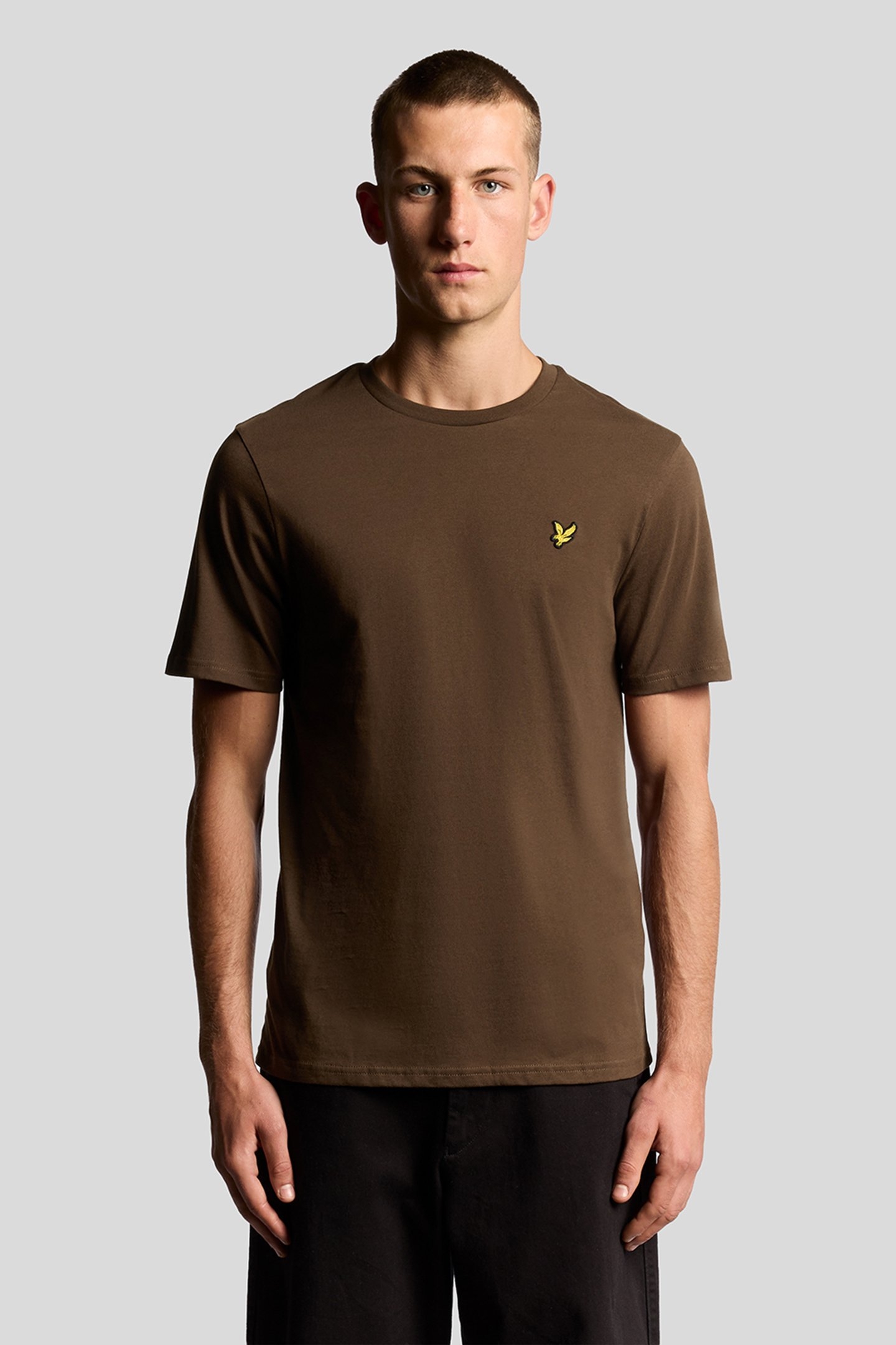 PLAIN T-SHIRT DEEP SEPIA 1