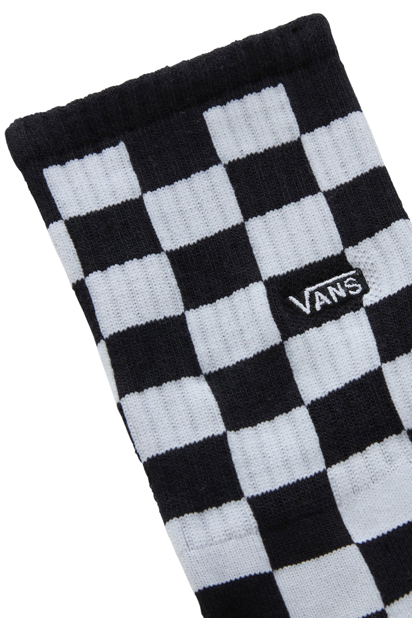 UNISEX VANS CLASSIC CHECK CREW SOCK BLACK/WHITE 2