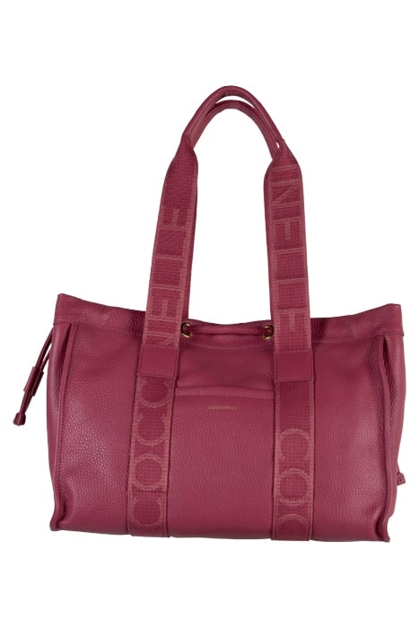 GRAINED LEATHER SIGNATURE TOTE BAG 2