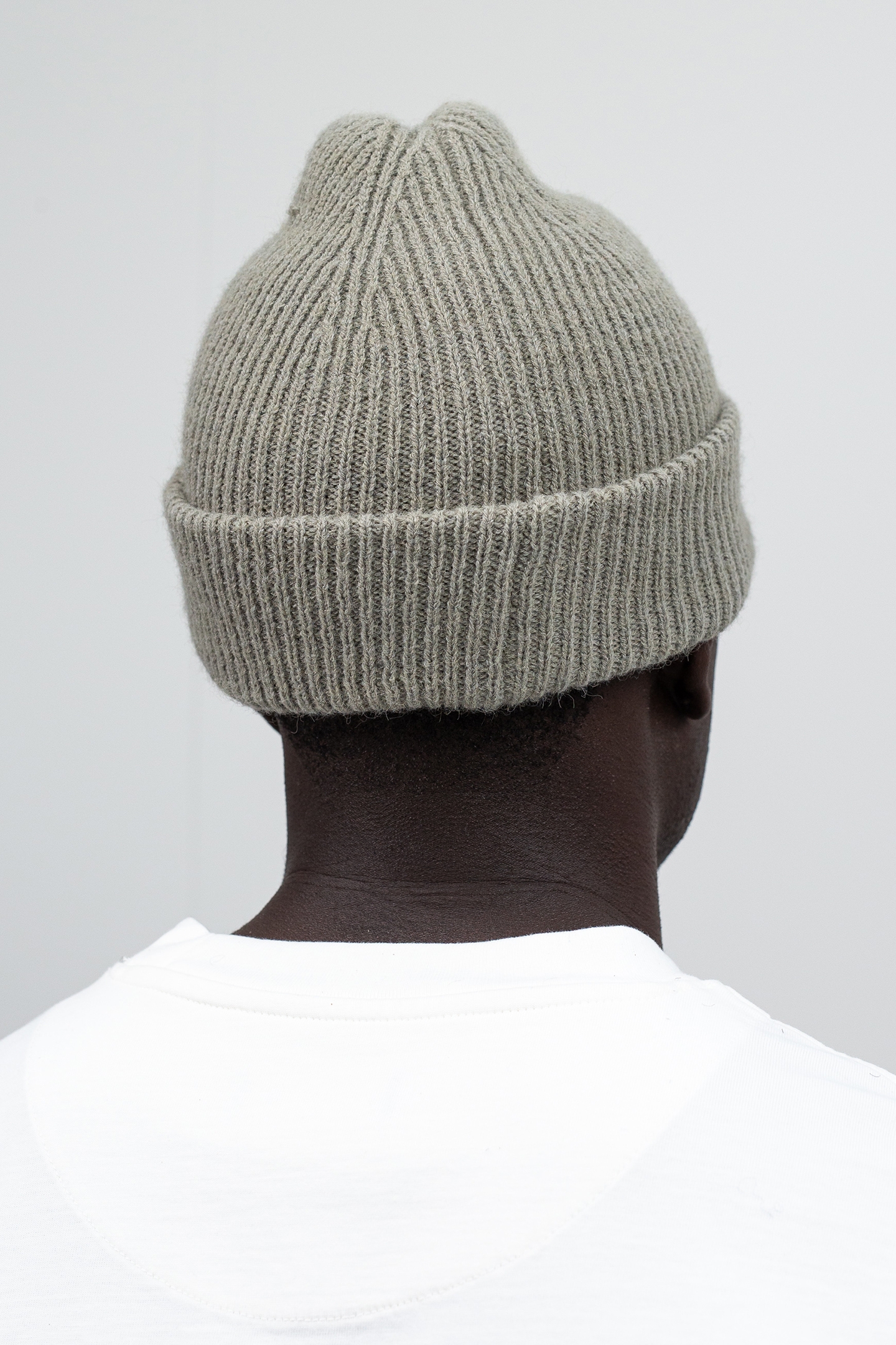 ARMY WOOL HOOK BEANIE GRANITE GREEN 3