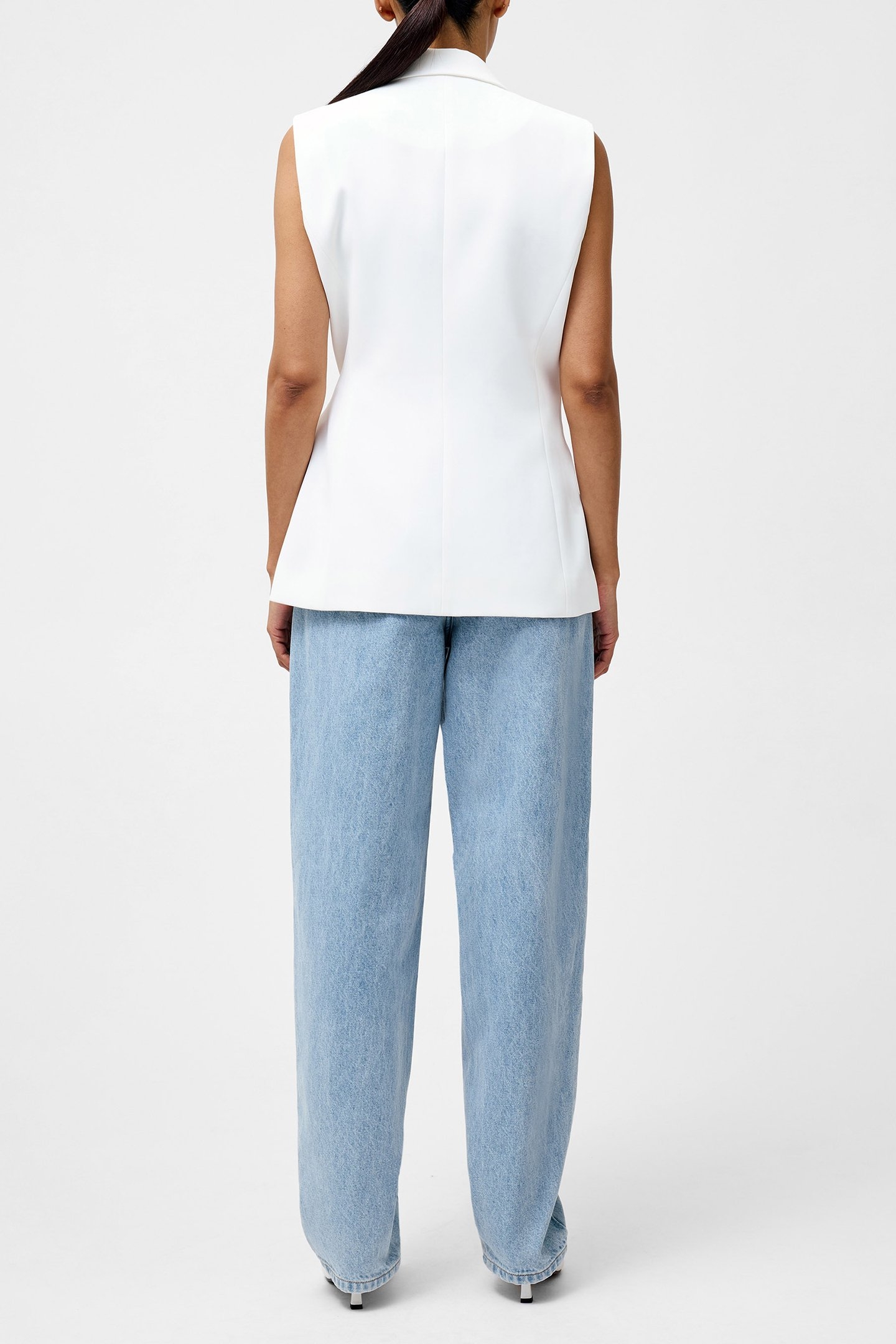 HARRIE SUITING WAISTCOAT SUMMER WHITE 3