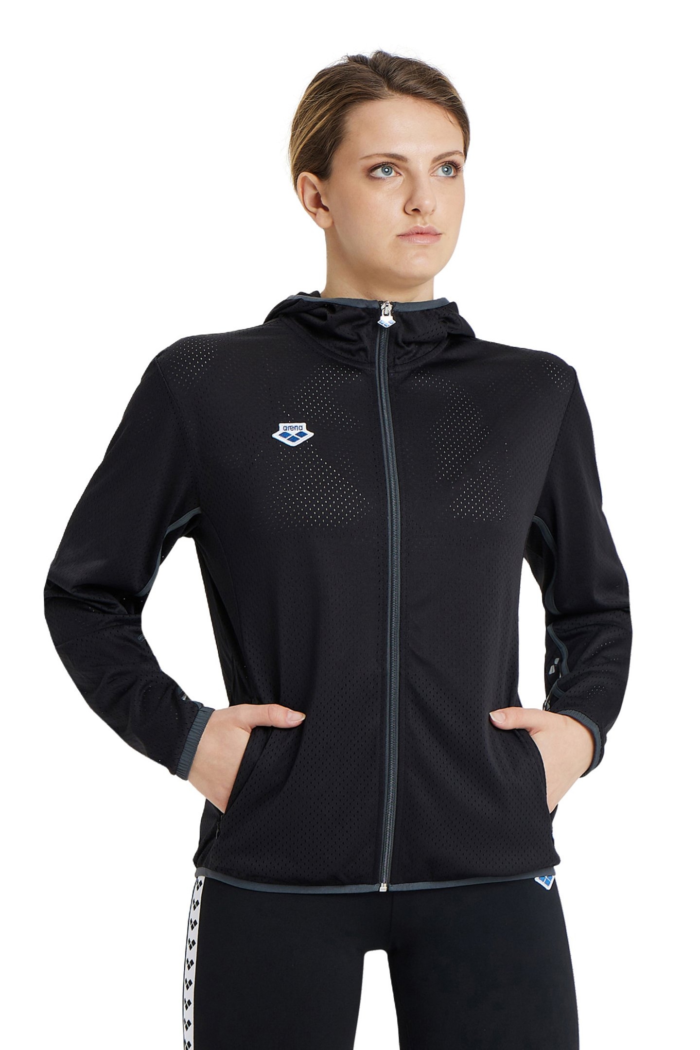 ARENA ICONS JACKET MESH BLACK BLACK SILVER 2