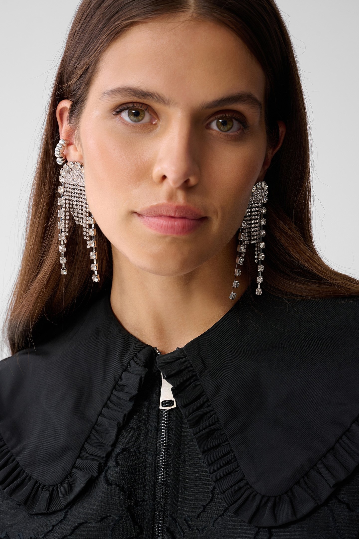 LA-SBSTUDIO BIG COLLAR BOMBER BLACK 5