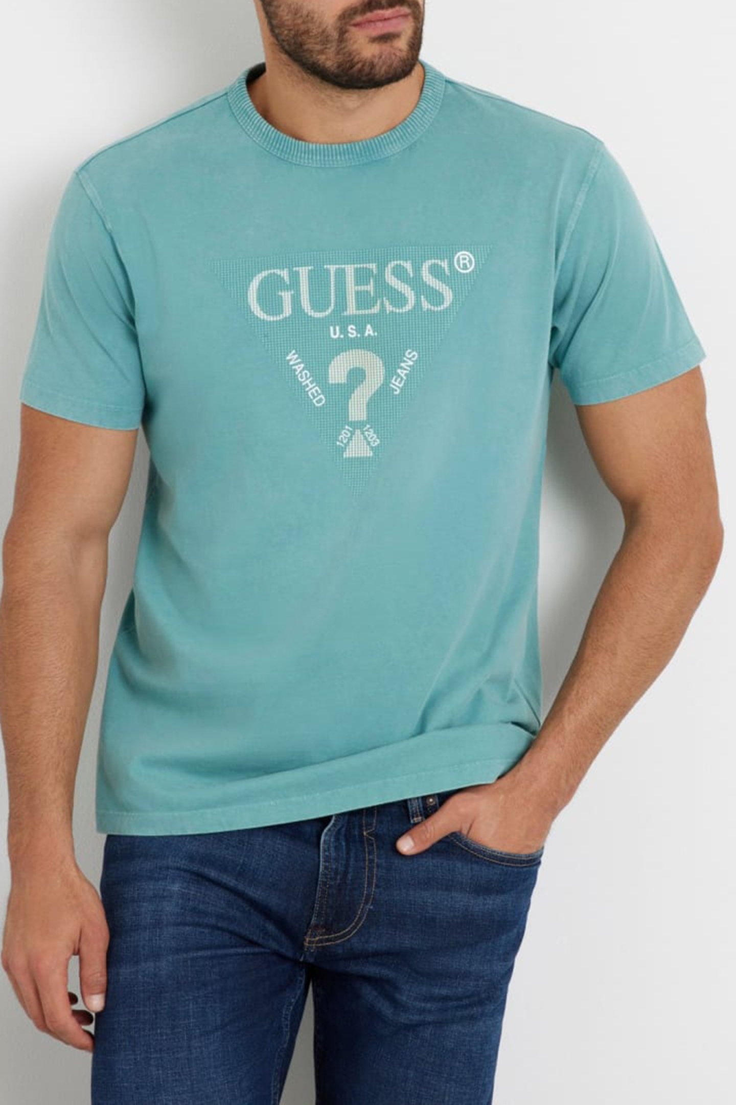 SS CN TREATED TRIANG SOFT TEAL 1