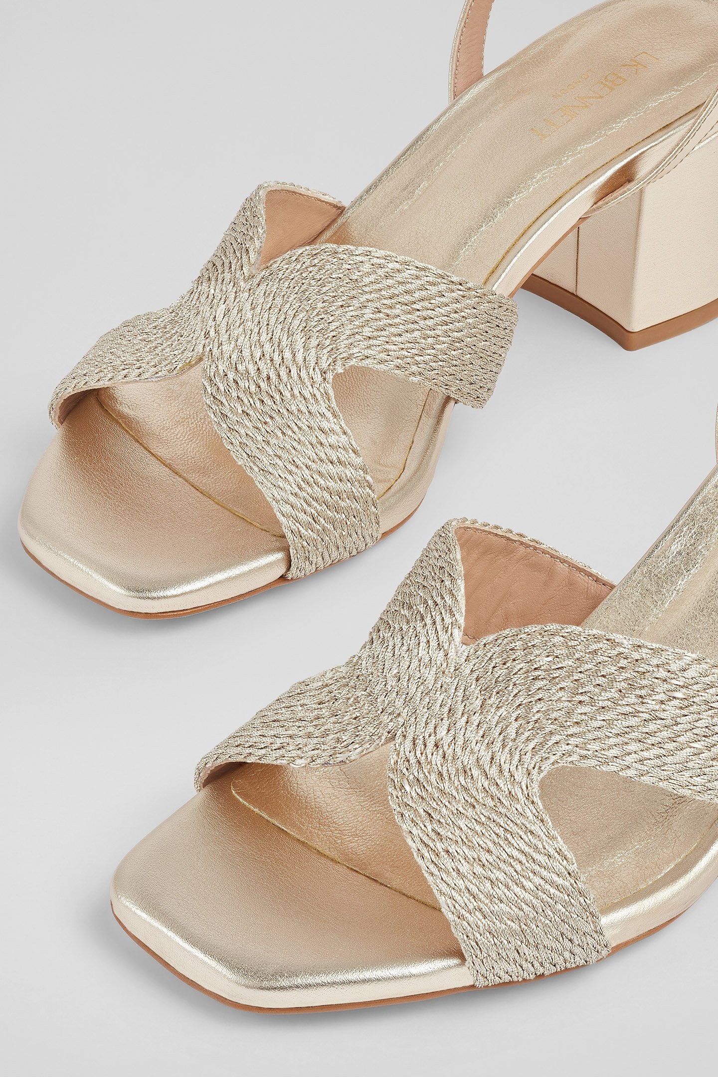 FS STELLA ROPE BLOCK HEEL GOLD 4