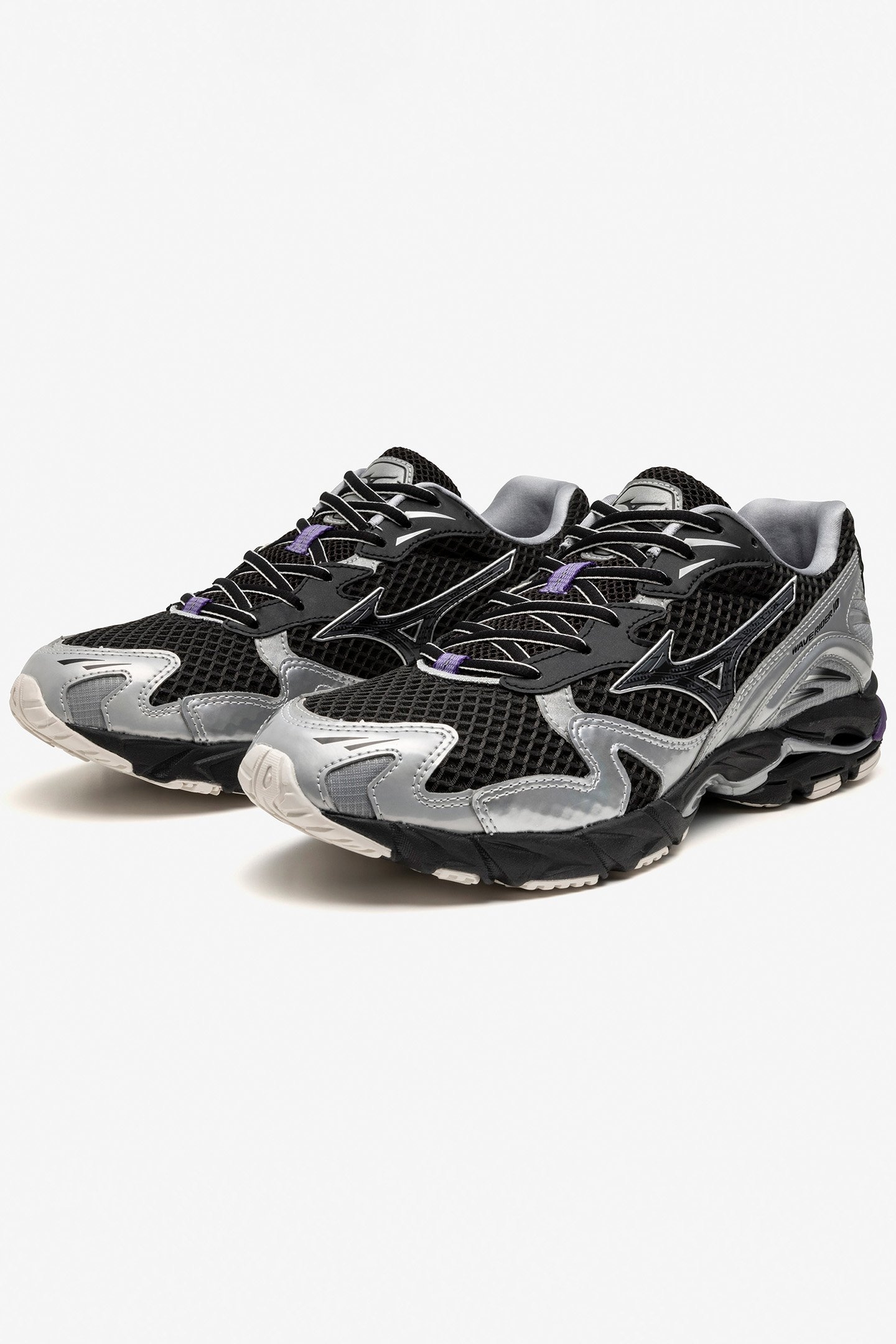 UNISEX SHOE WAVE RIDER 10 BLACK/BLACK SAND/PURPLE HAZE 2