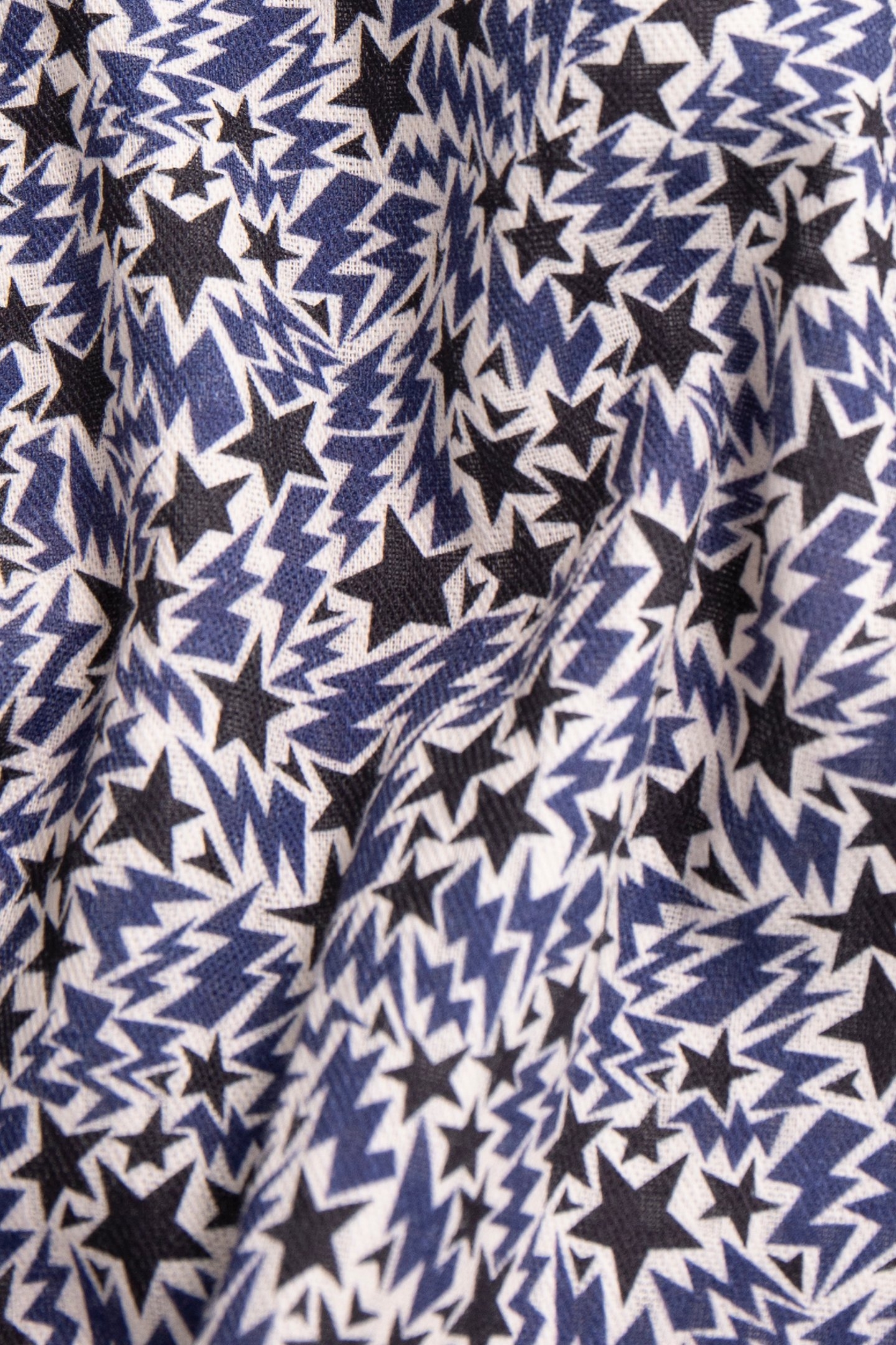 GIRL’S ECRU ORGANIC COTTON LIGHTNING-STARS PRINT DRESS 5